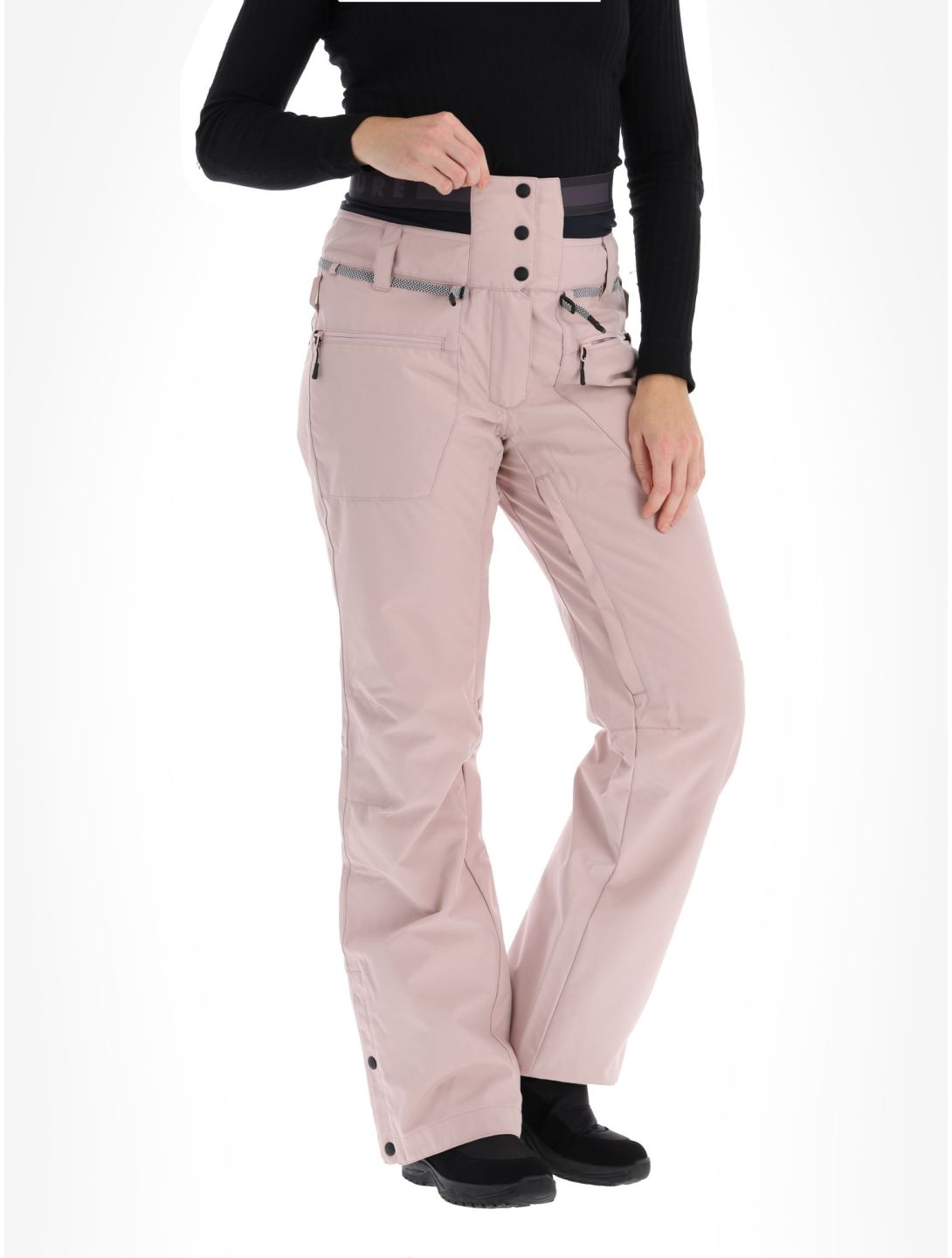 Picture, Treva pantaloni da sci donna Shadow Gray rosa 