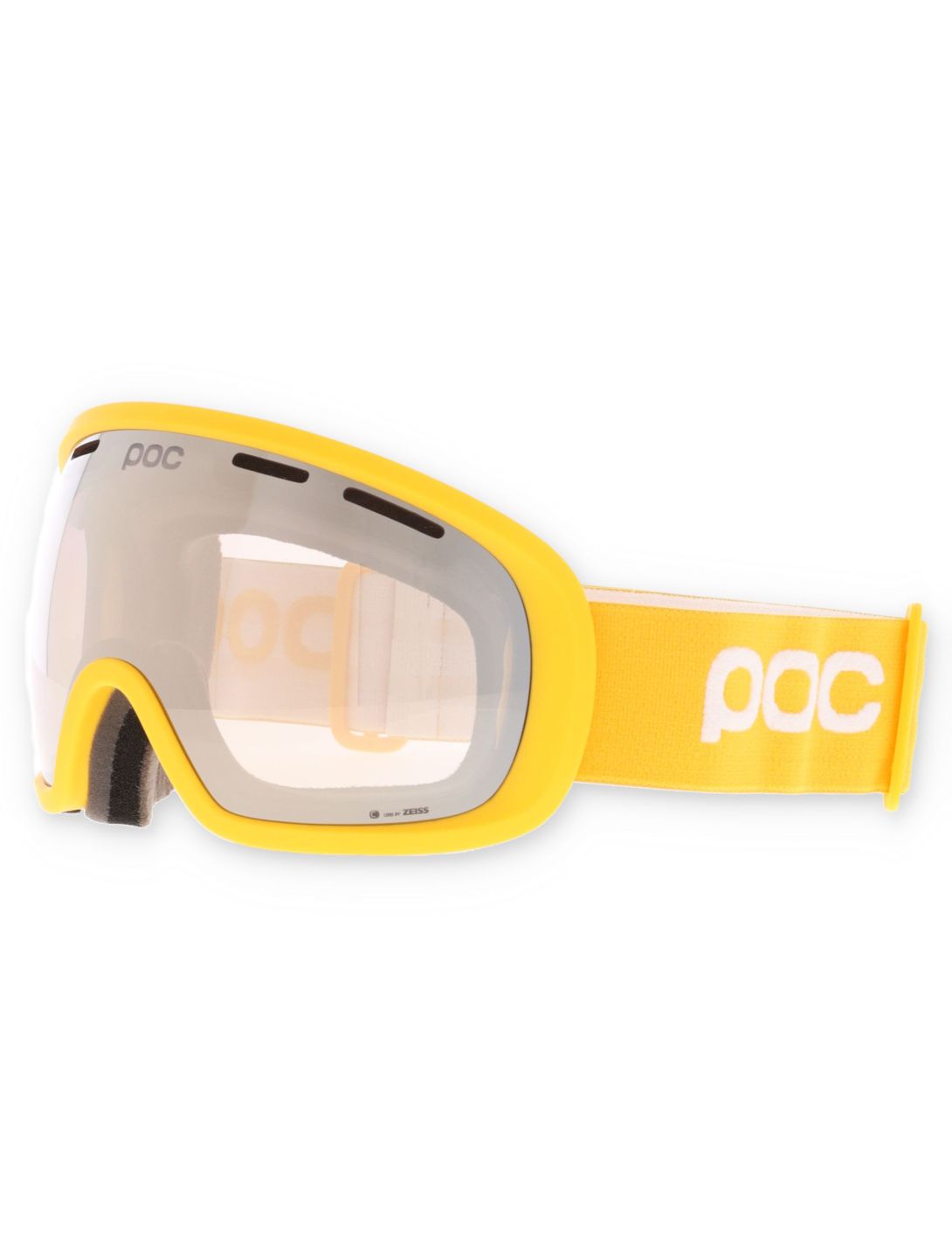 POC, Fovea mascherina da sci unisex Sulphite Yellow / Partly Sunny Ivory giallo, grigio 