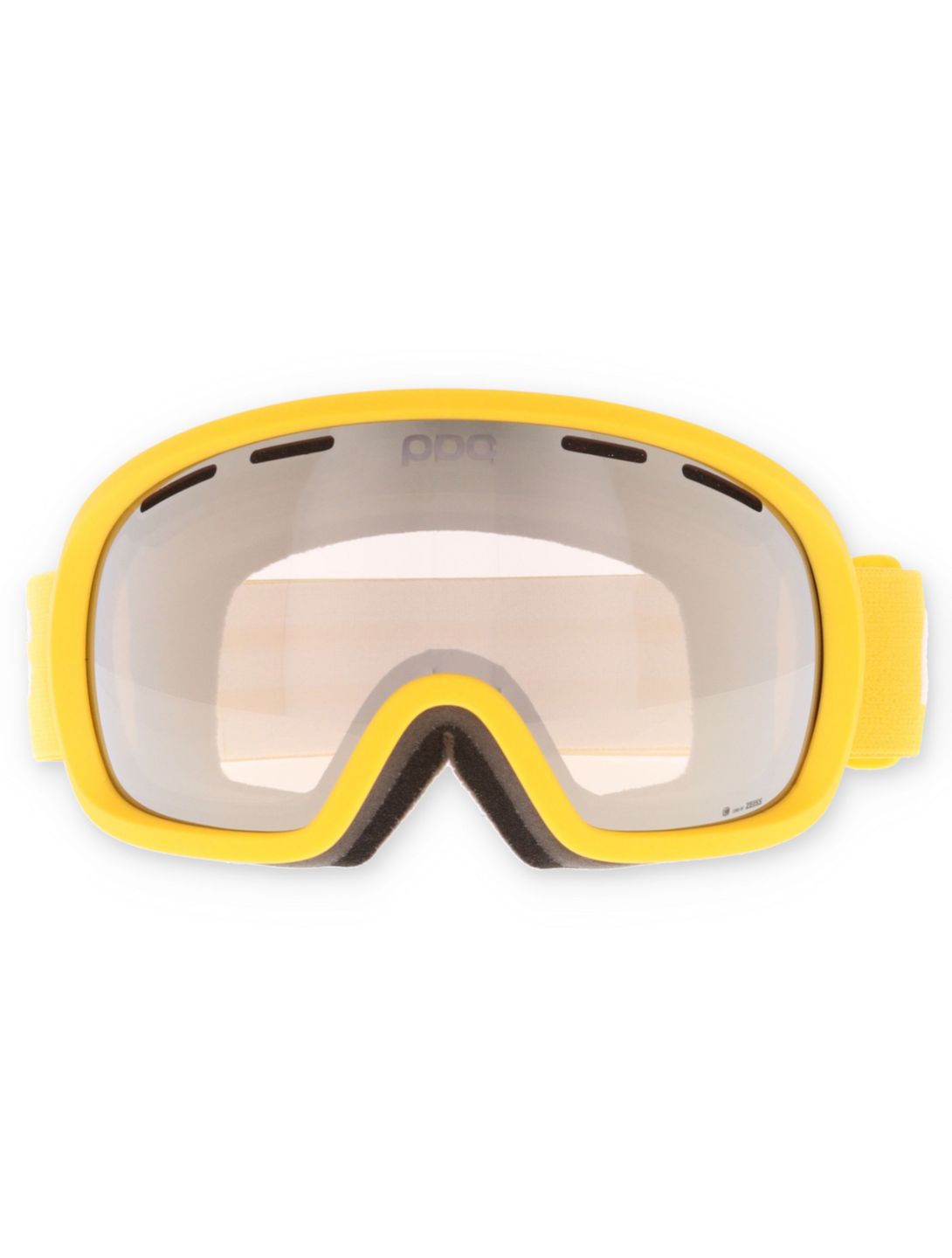 POC, Fovea mascherina da sci unisex Sulphite Yellow / Partly Sunny Ivory giallo, grigio 