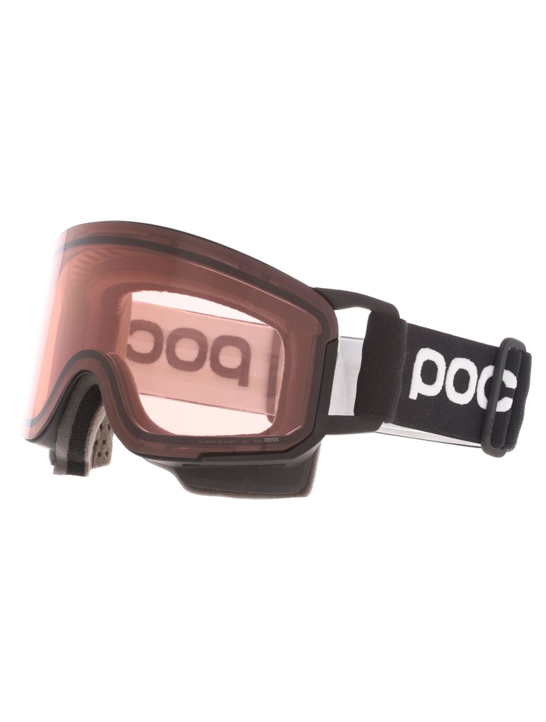 POC, Nexal mascherina da sci unisex Uranium Black / Partly Sunny Orange arancio, nero 