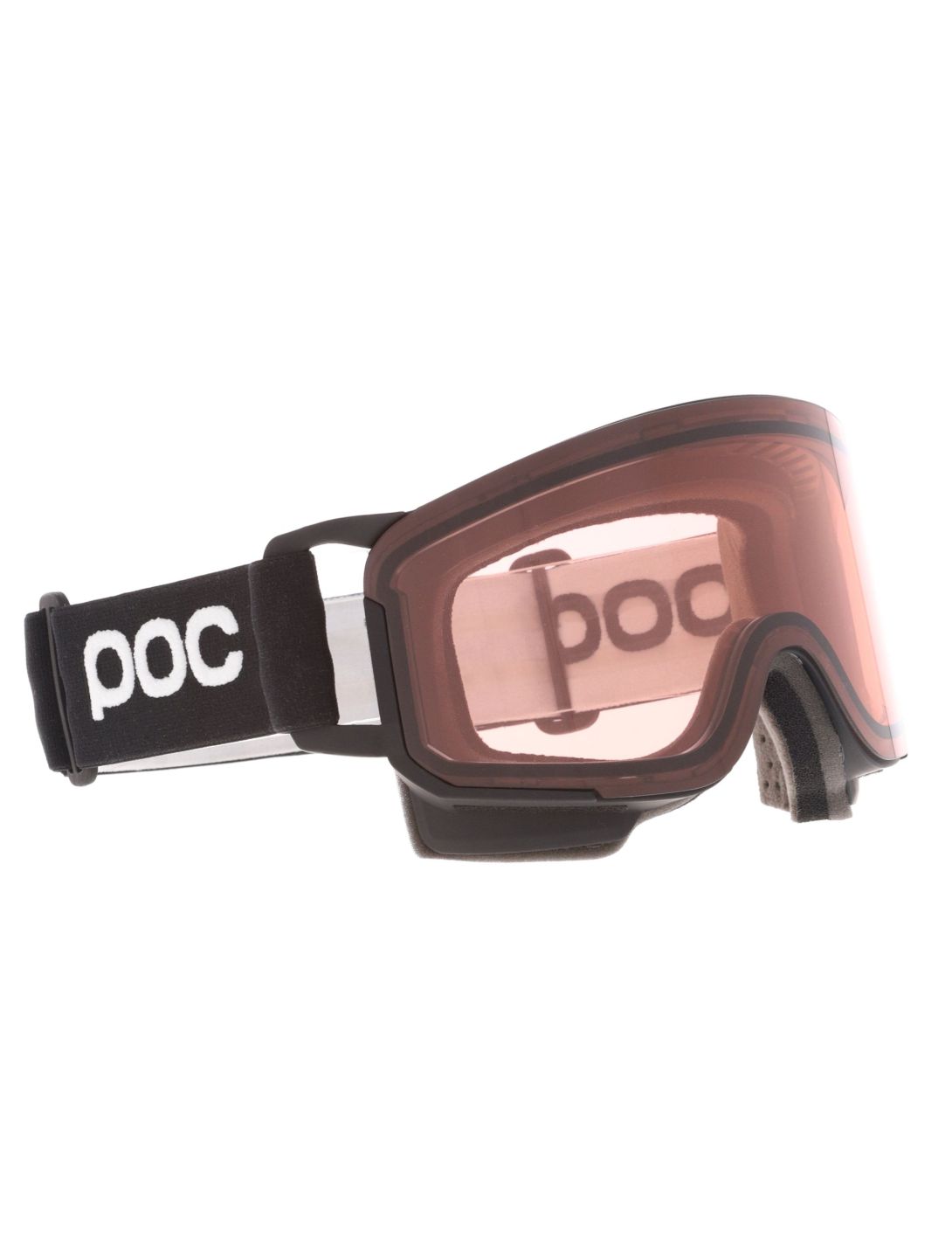 POC, Nexal mascherina da sci unisex Uranium Black / Partly Sunny Orange arancio, nero 