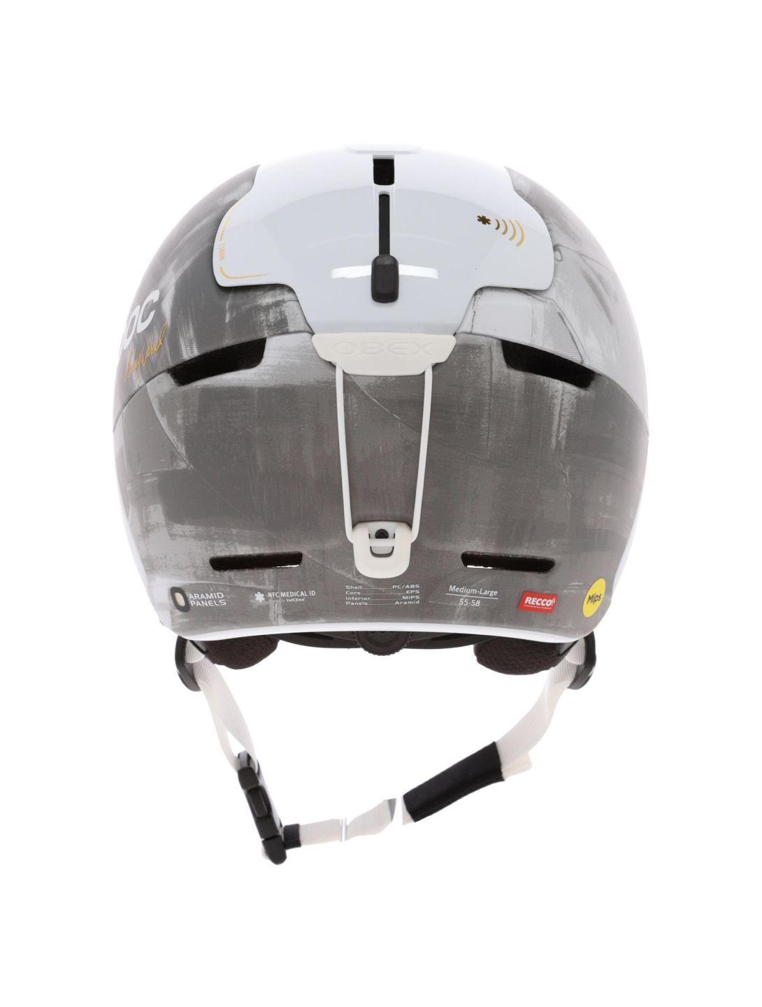 POC, Obex BC MIPS Hedvig Wessel Ed. casco unisex Stetind Grey bianco, grigio 