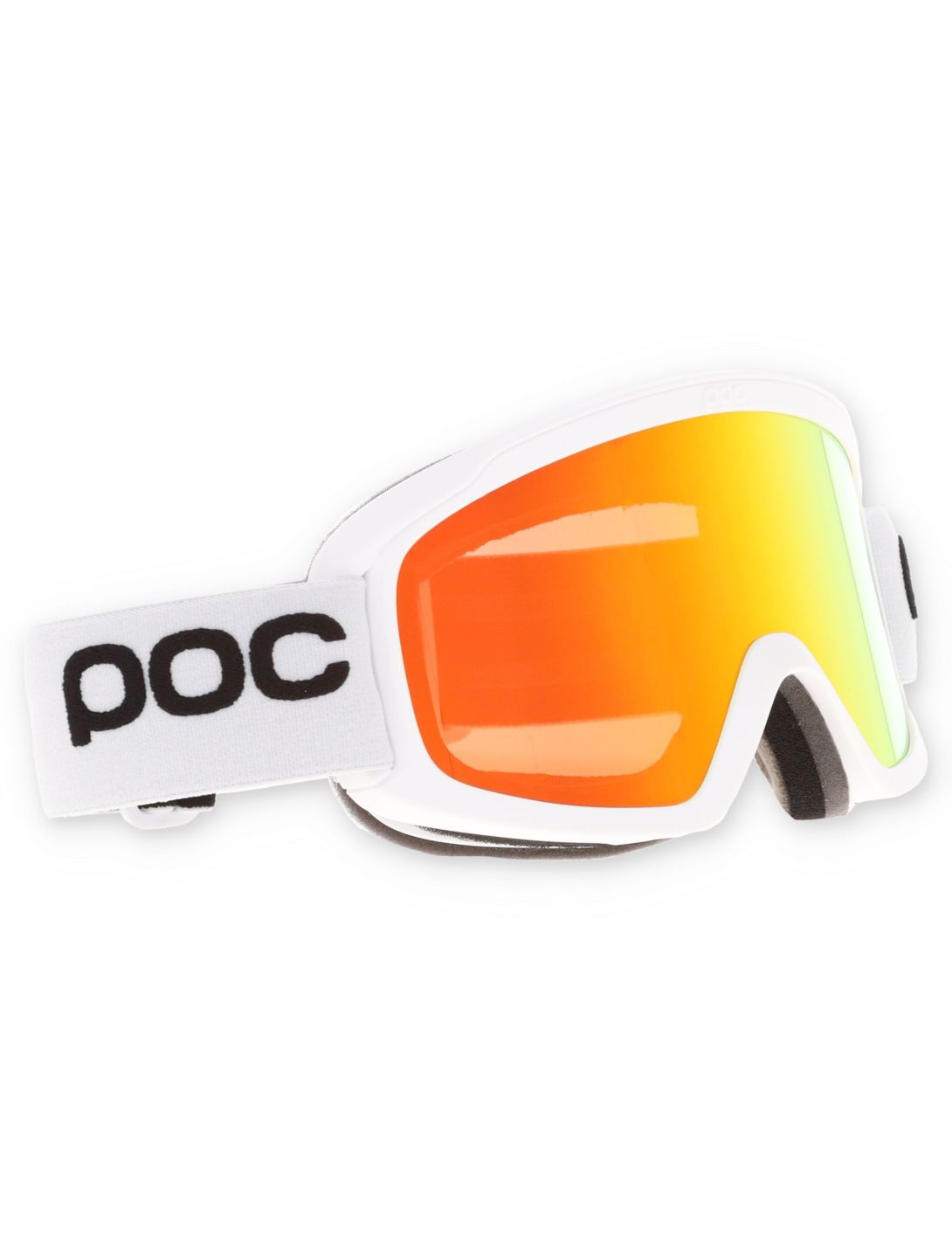 POC, Opsin mascherina da sci unisex Hydrogen White / Partly Sunny Orange arancio, bianco 