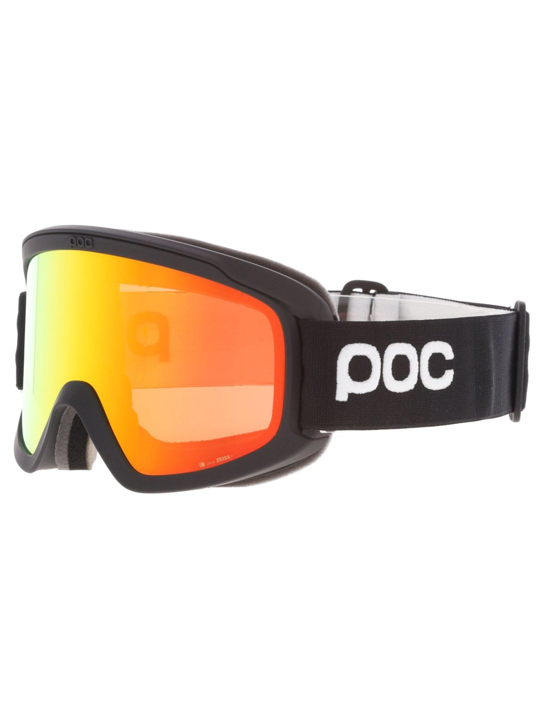 POC, Opsin mascherina da sci unisex Uranium Black / Partly Sunny Orange arancio, nero 