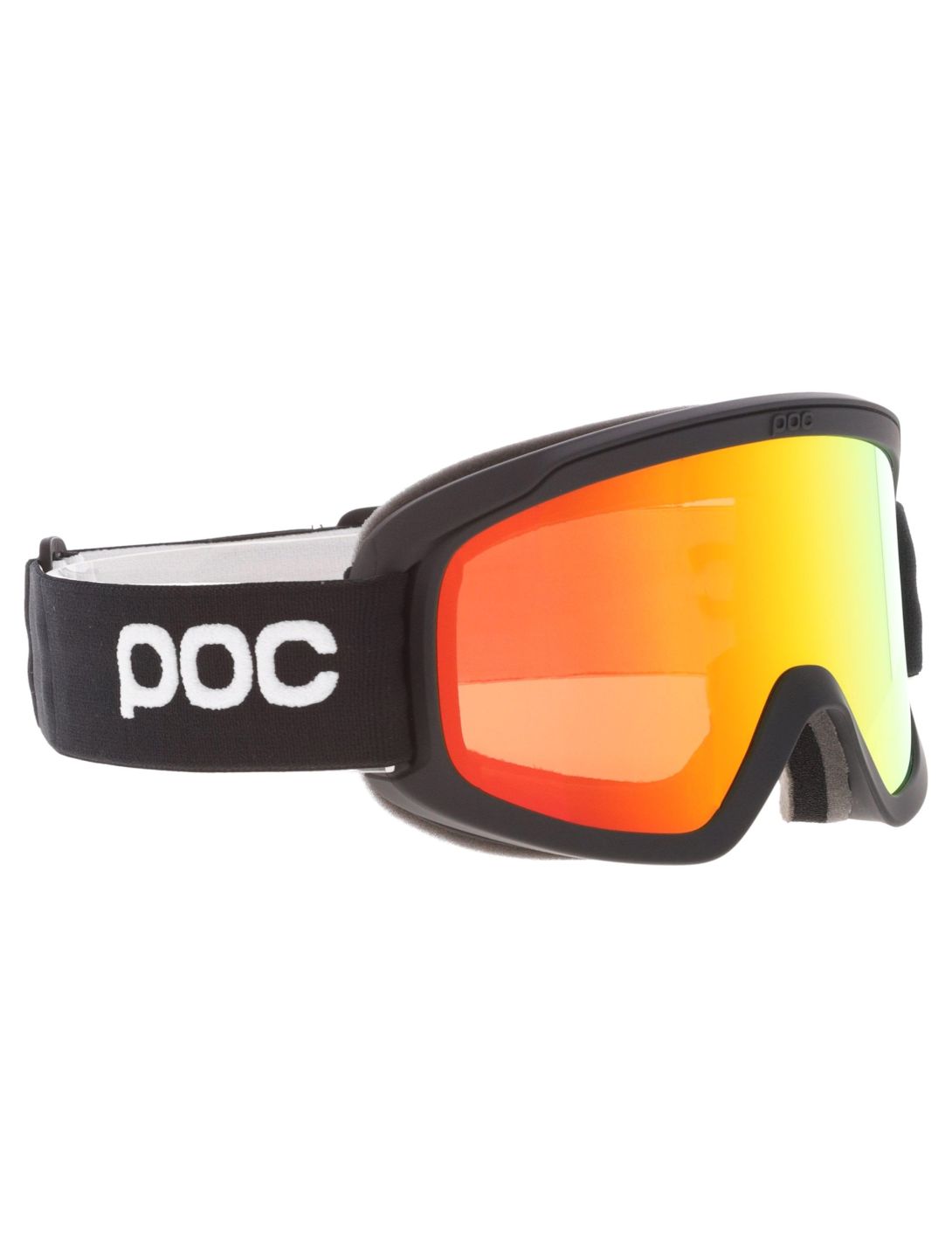 POC, Opsin mascherina da sci unisex Uranium Black / Partly Sunny Orange arancio, nero 