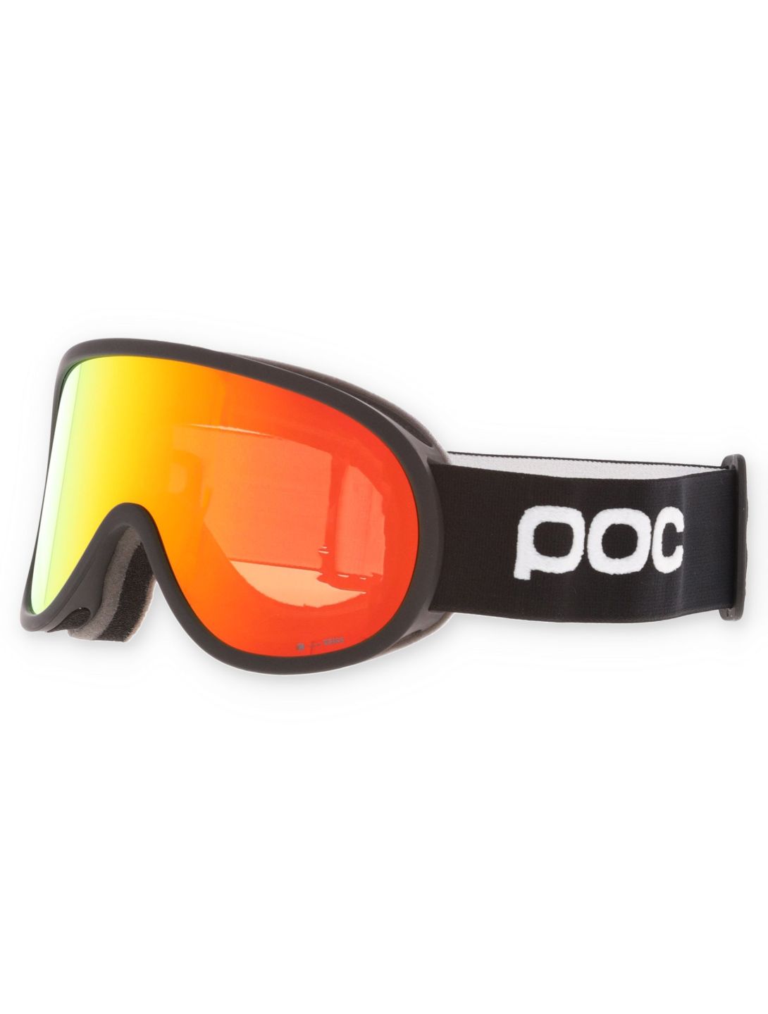 POC, Retina Mid mascherina da sci unisex Uranium Black / Partly Sunny Orange arancio, nero 