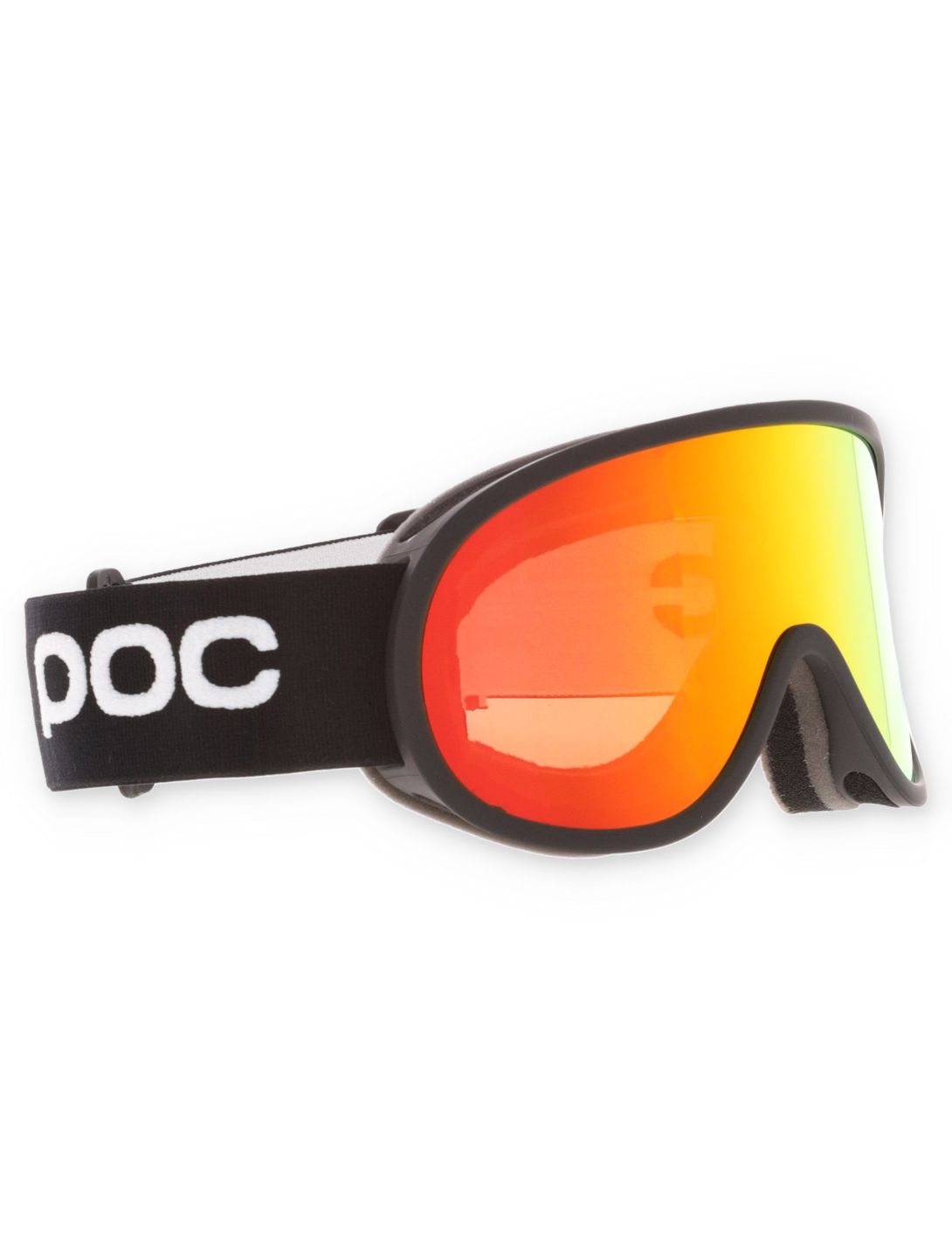 POC, Retina Mid mascherina da sci unisex Uranium Black / Partly Sunny Orange arancio, nero 