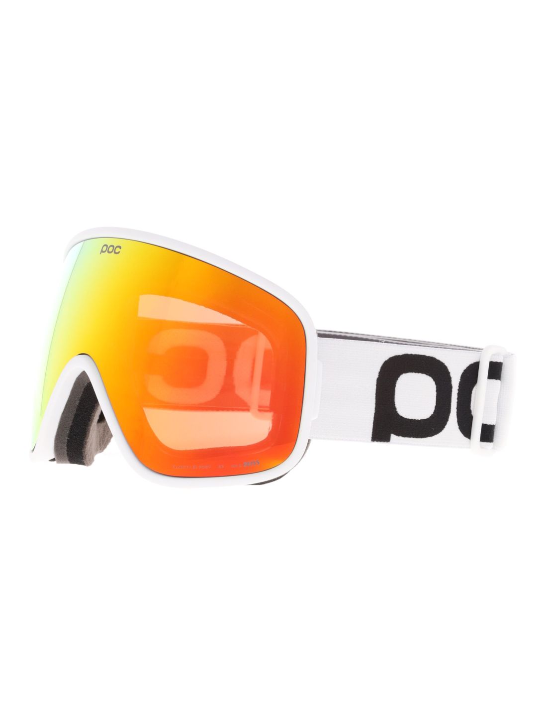 POC, Vitrea mascherina da sci unisex Hydrogen White / Partly Sunny Orange arancio, bianco 