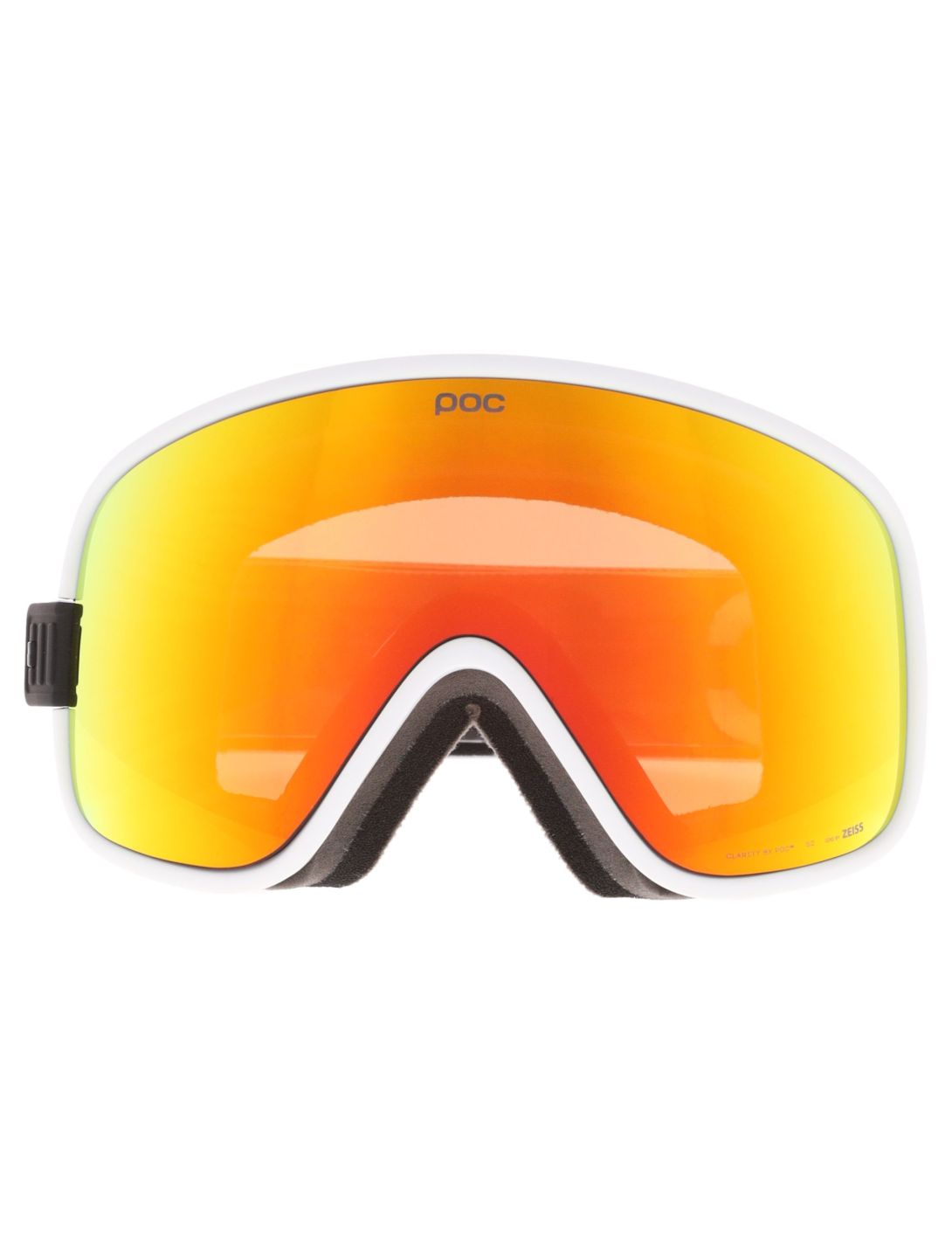 POC, Vitrea mascherina da sci unisex Hydrogen White / Partly Sunny Orange arancio, bianco 