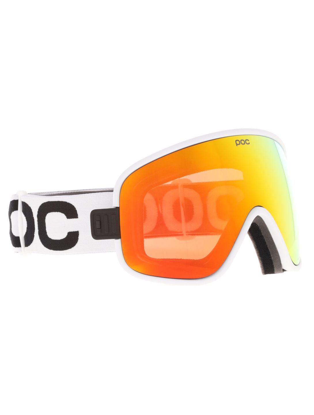 POC, Vitrea mascherina da sci unisex Hydrogen White / Partly Sunny Orange arancio, bianco 