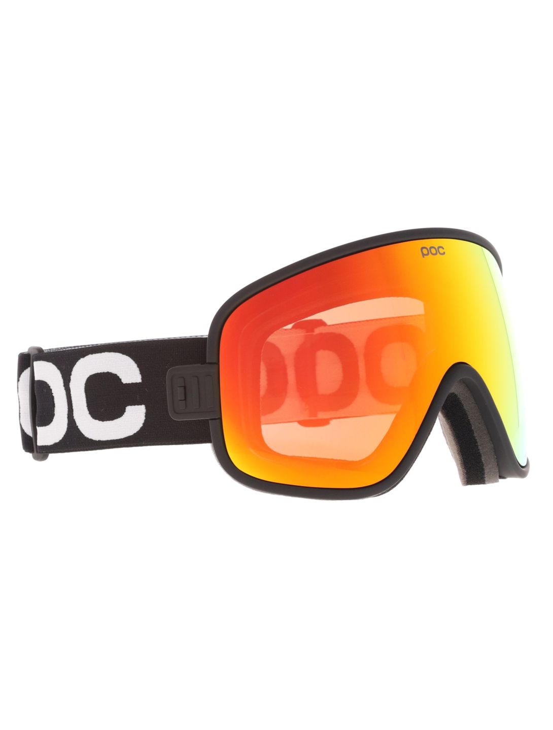 POC, Vitrea mascherina da sci unisex Uranium Black / Partly Sunny Orange arancio, nero 