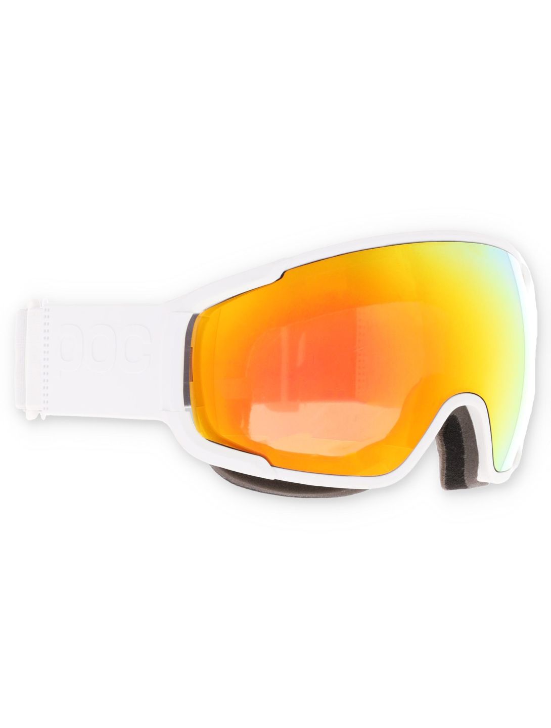 POC, Zonula mascherina da sci unisex Hydrogen White / Partly Sunny Orange arancio, bianco 