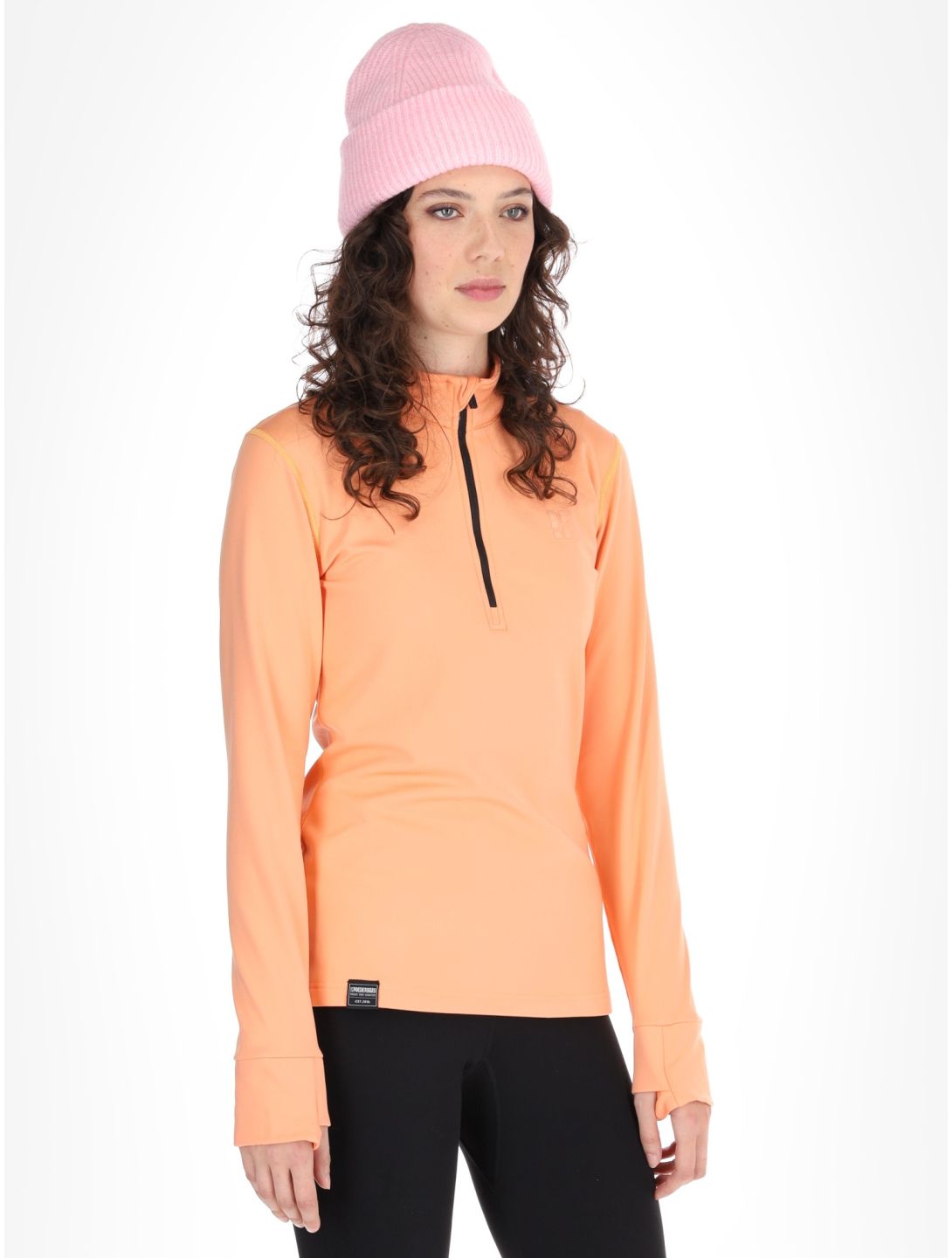 Poederbaas, Arctic maglione donna Apricot arancio 