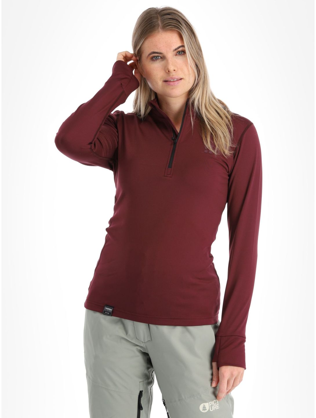 Poederbaas, Arctic maglione donna Bordeaux borgogna 