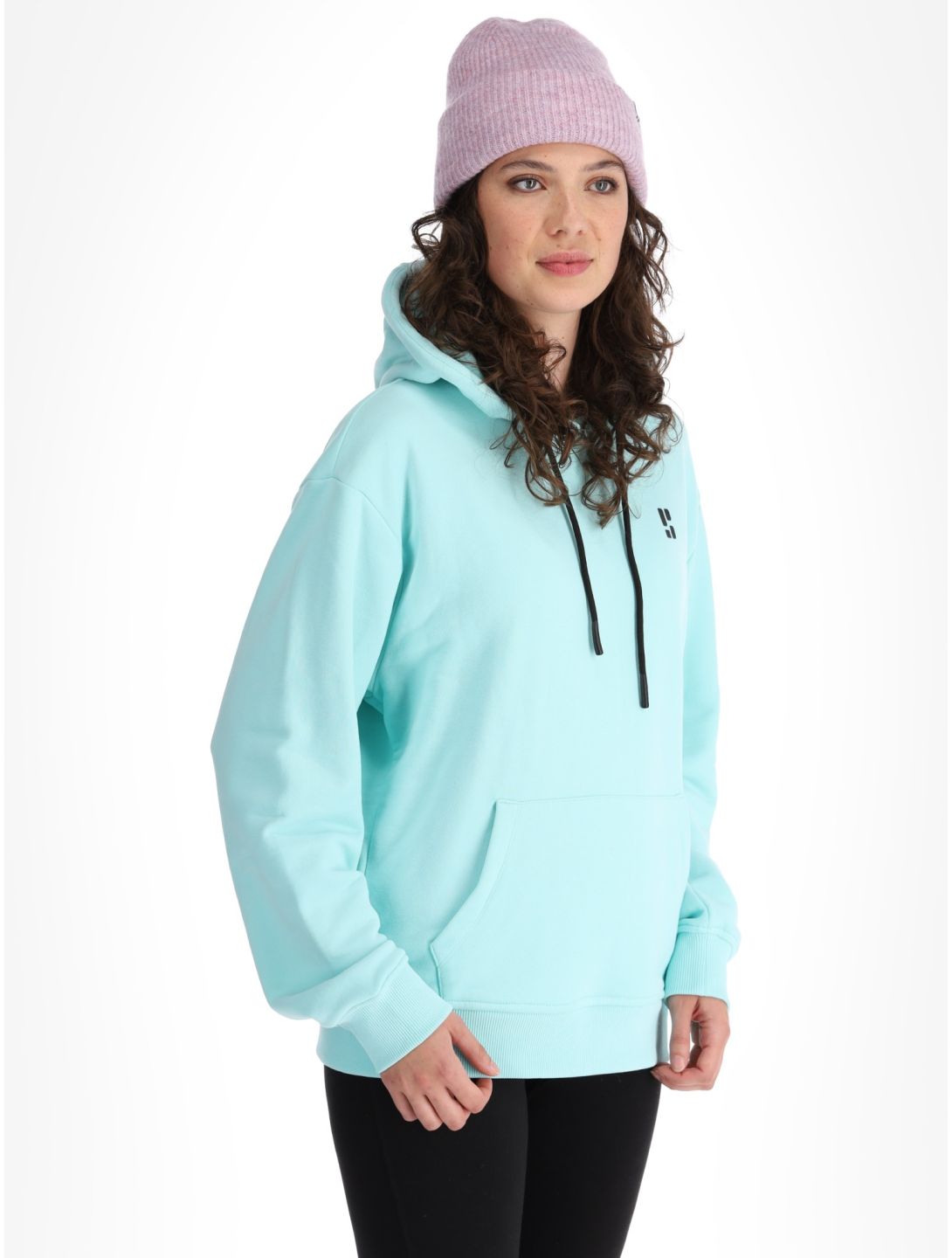 Poederbaas, Arty Hoody felpa donna Mint verde 