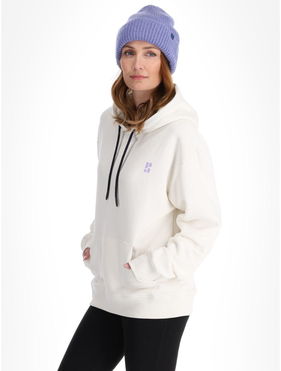 Poederbaas, Arty Hoody felpa donna Off White bianco 