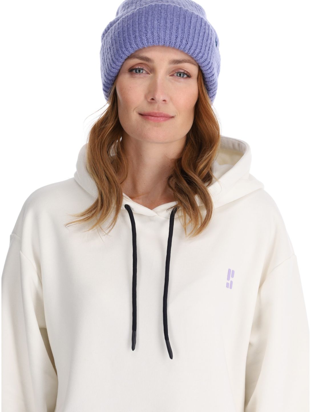 Poederbaas, Arty Hoody felpa donna Off White bianco 