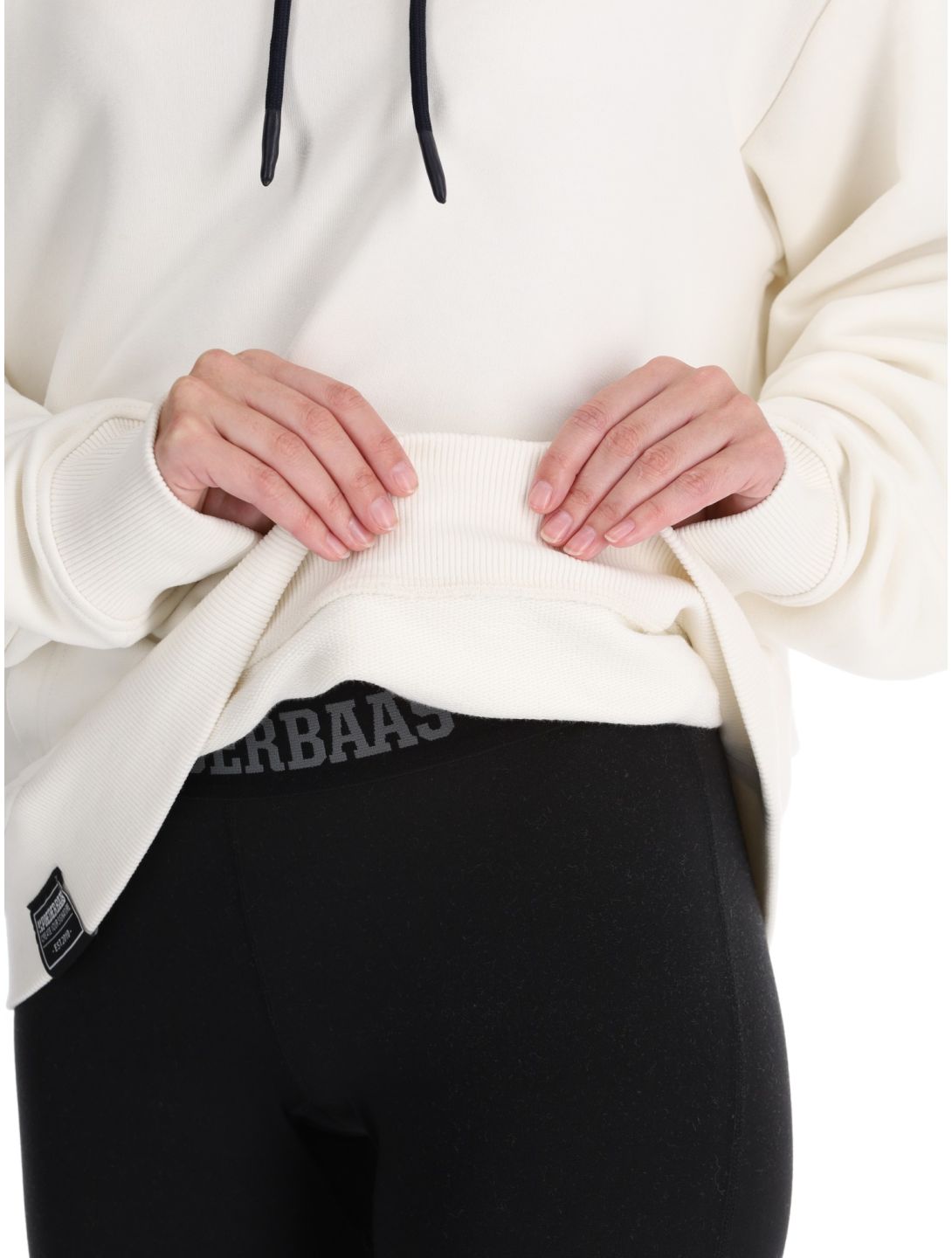 Poederbaas, Arty Hoody felpa donna Off White bianco 