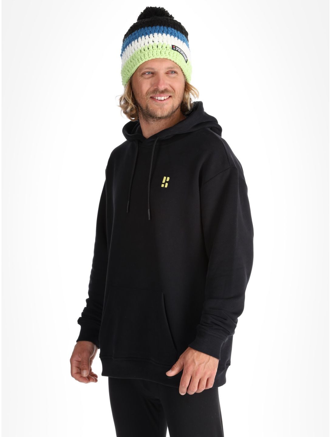 Poederbaas, Arty Hoody felpa uomo Black nero 