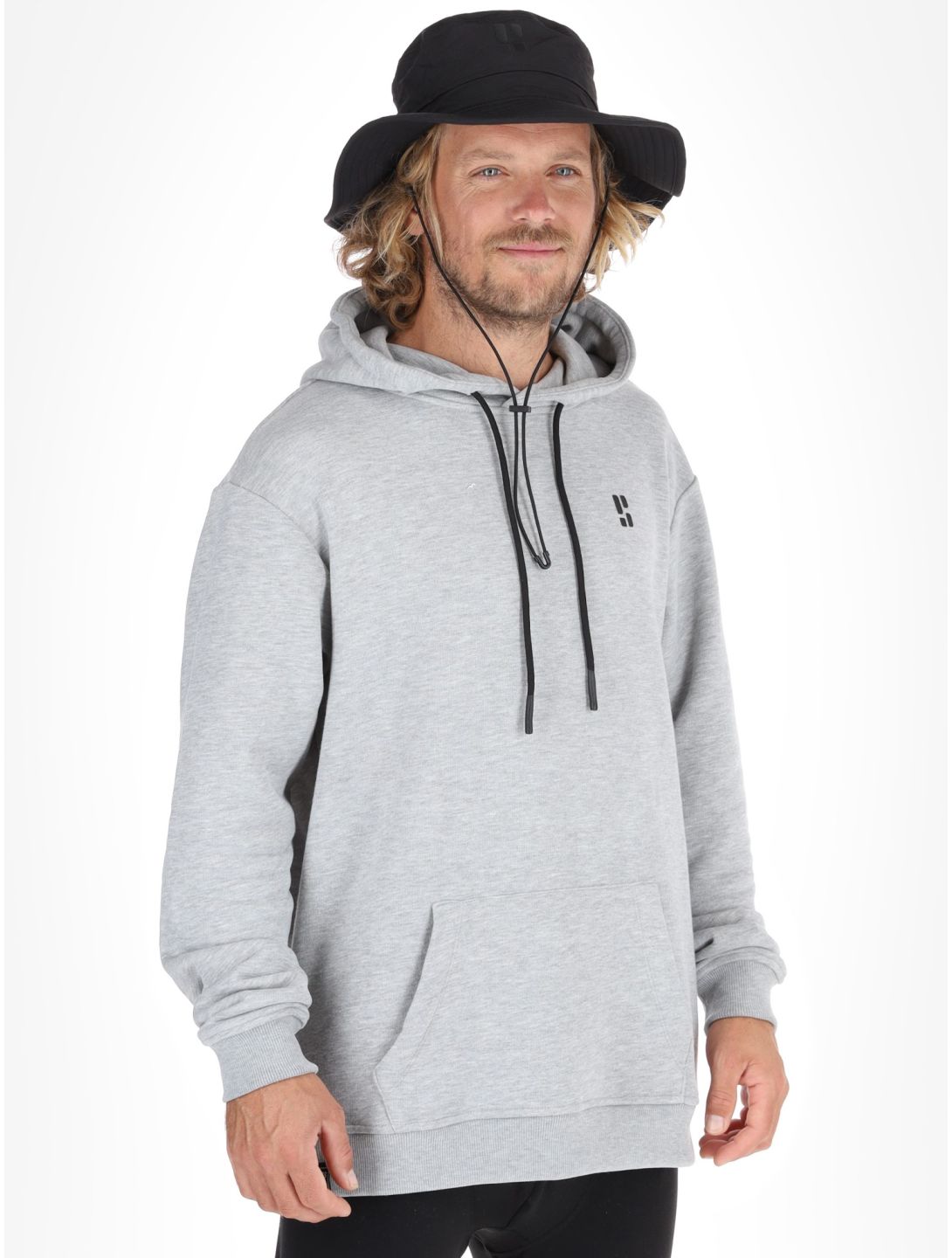 Poederbaas, Arty Hoody felpa uomo Grey grigio 