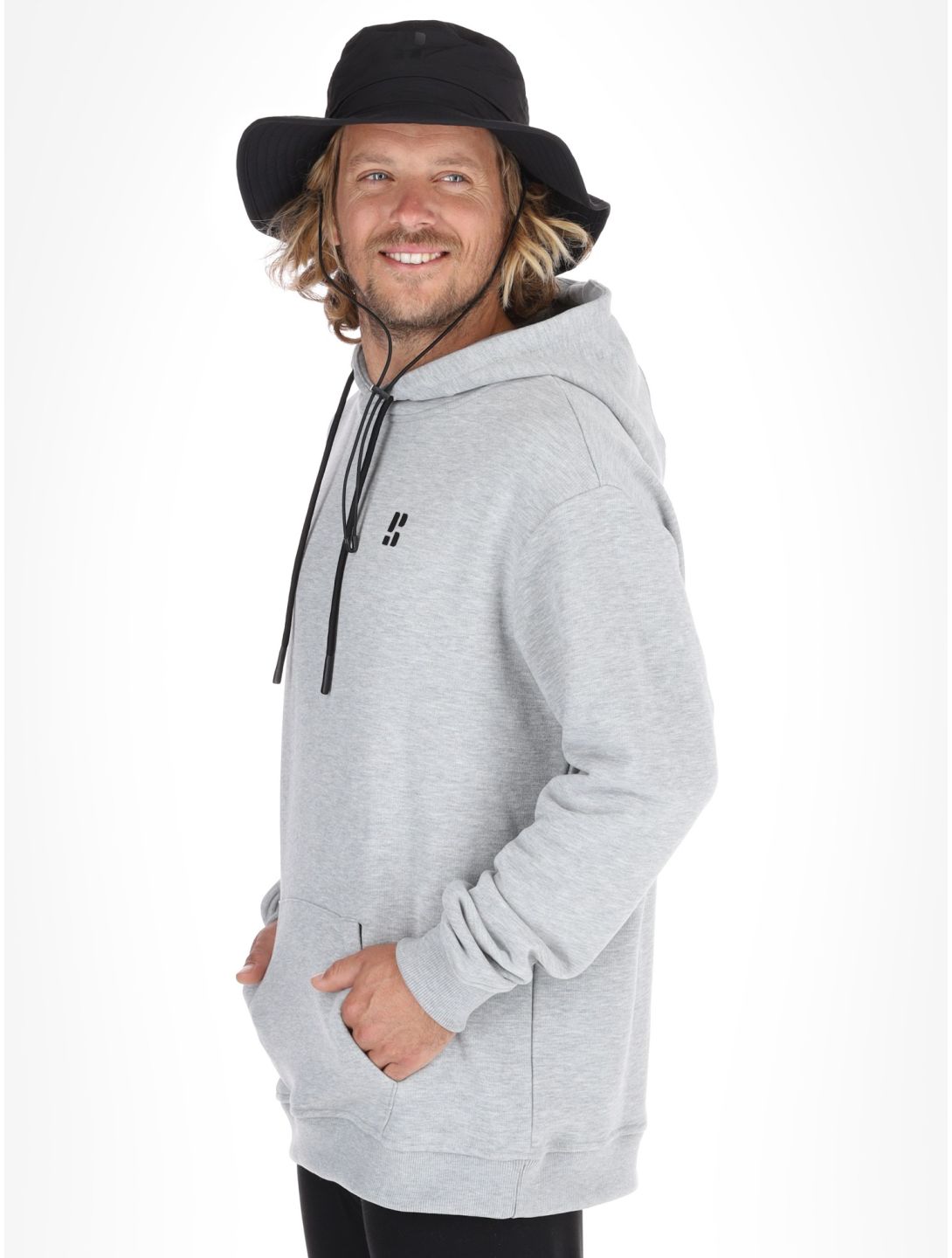 Poederbaas, Arty Hoody felpa uomo Grey grigio 