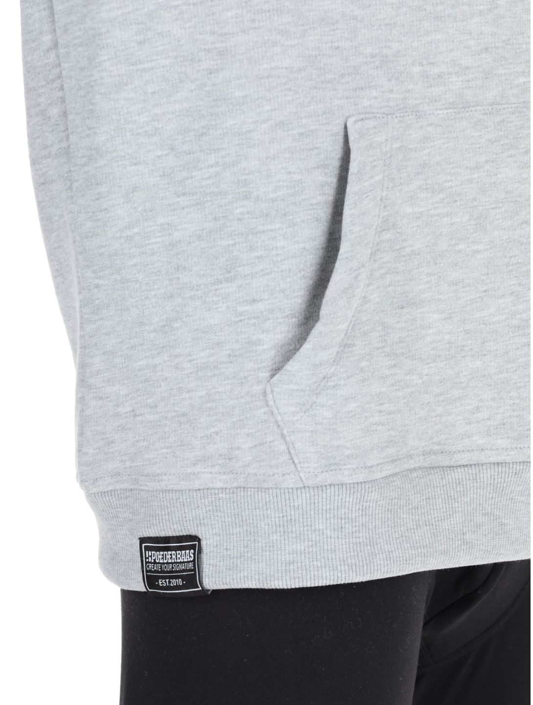 Poederbaas, Arty Hoody felpa uomo Grey grigio 