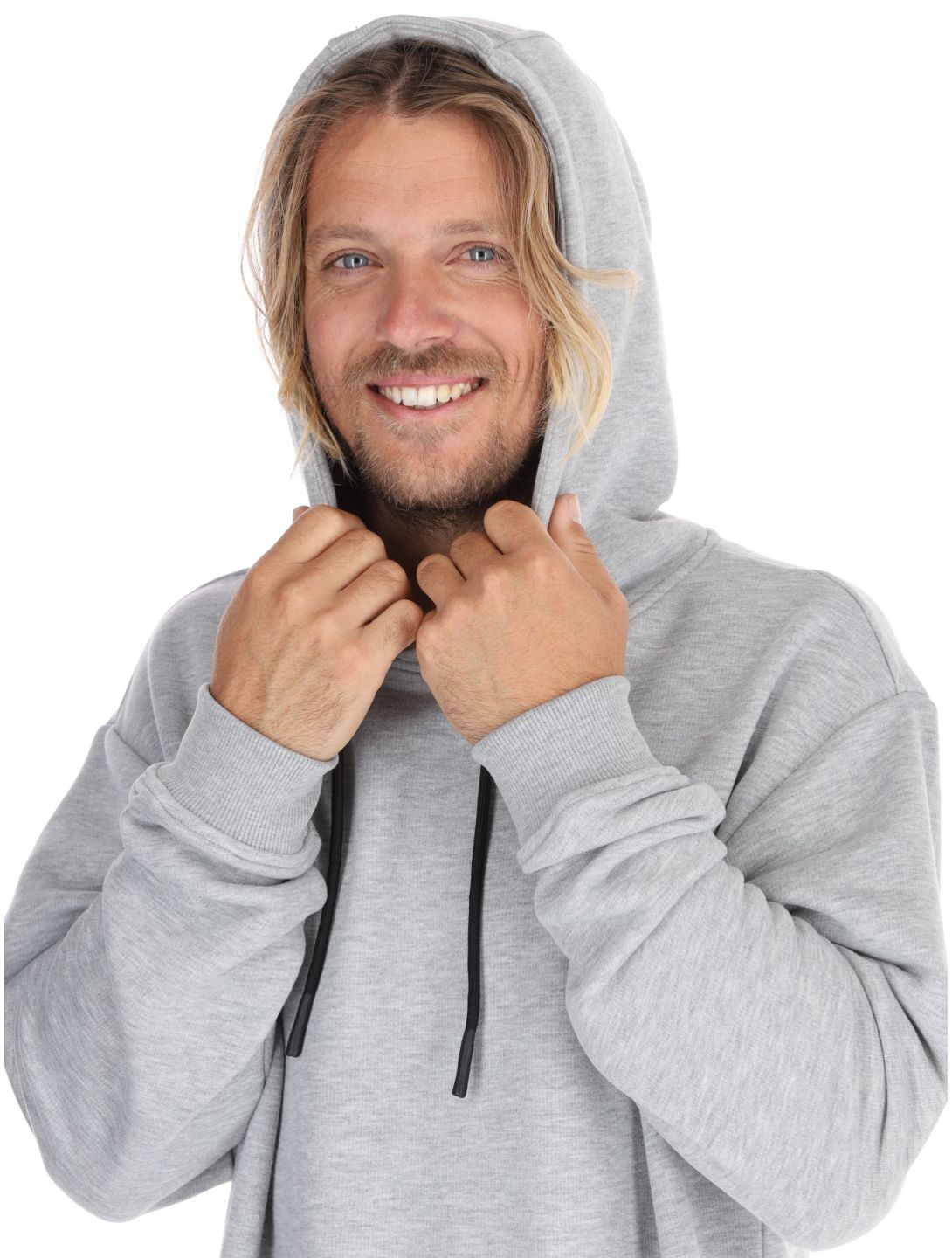 Poederbaas, Arty Hoody felpa uomo Grey grigio 