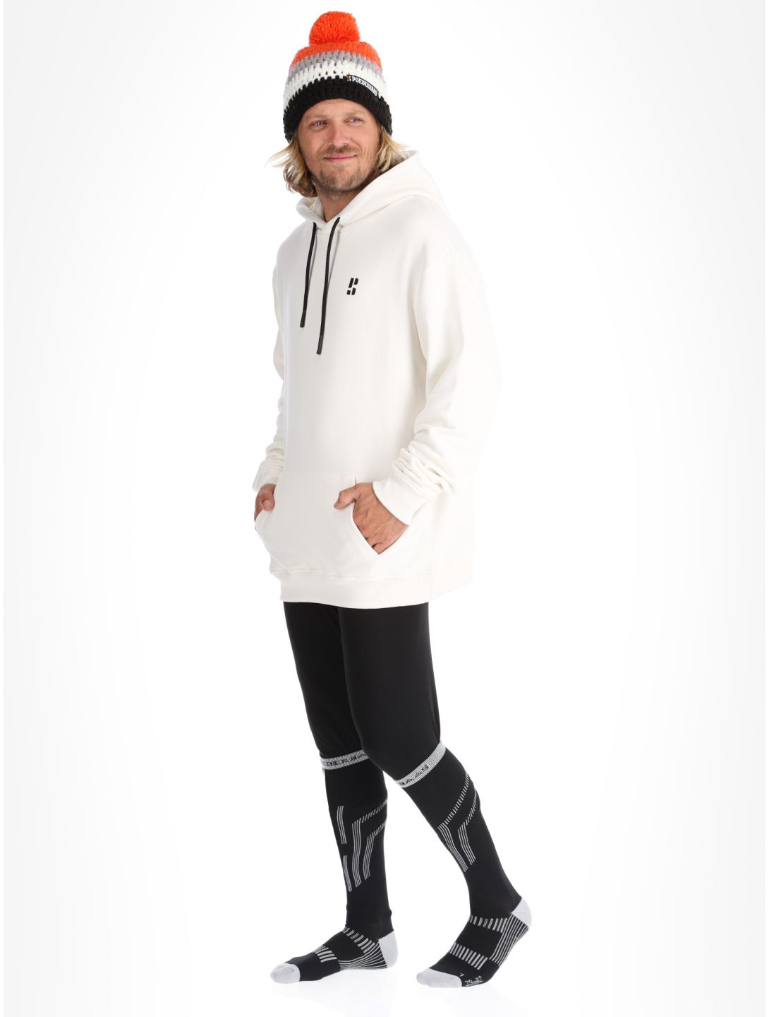 Poederbaas, Arty Hoody felpa uomo Off White bianco 