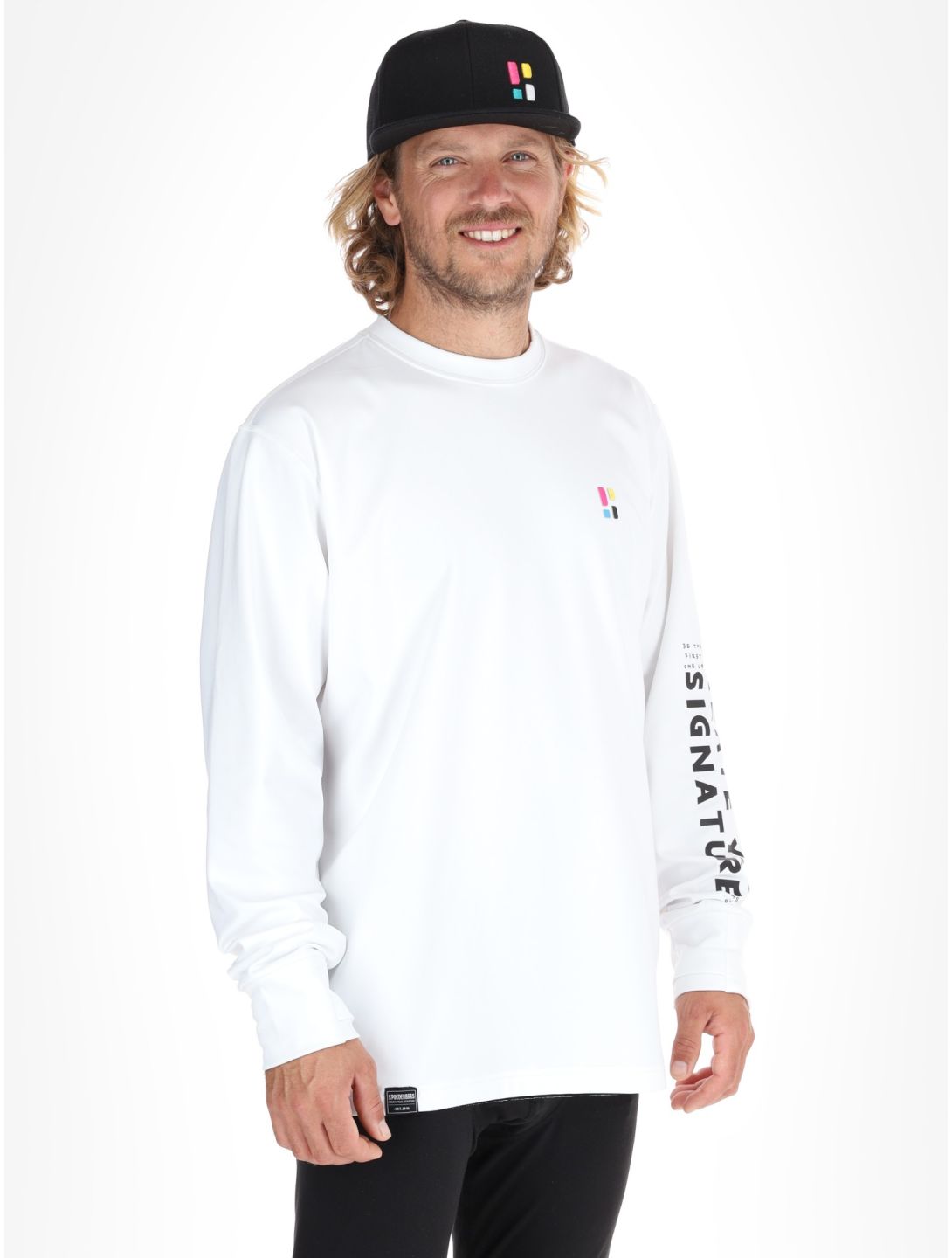 Poederbaas, Arty Longsleeve felpa uomo Off White bianco 