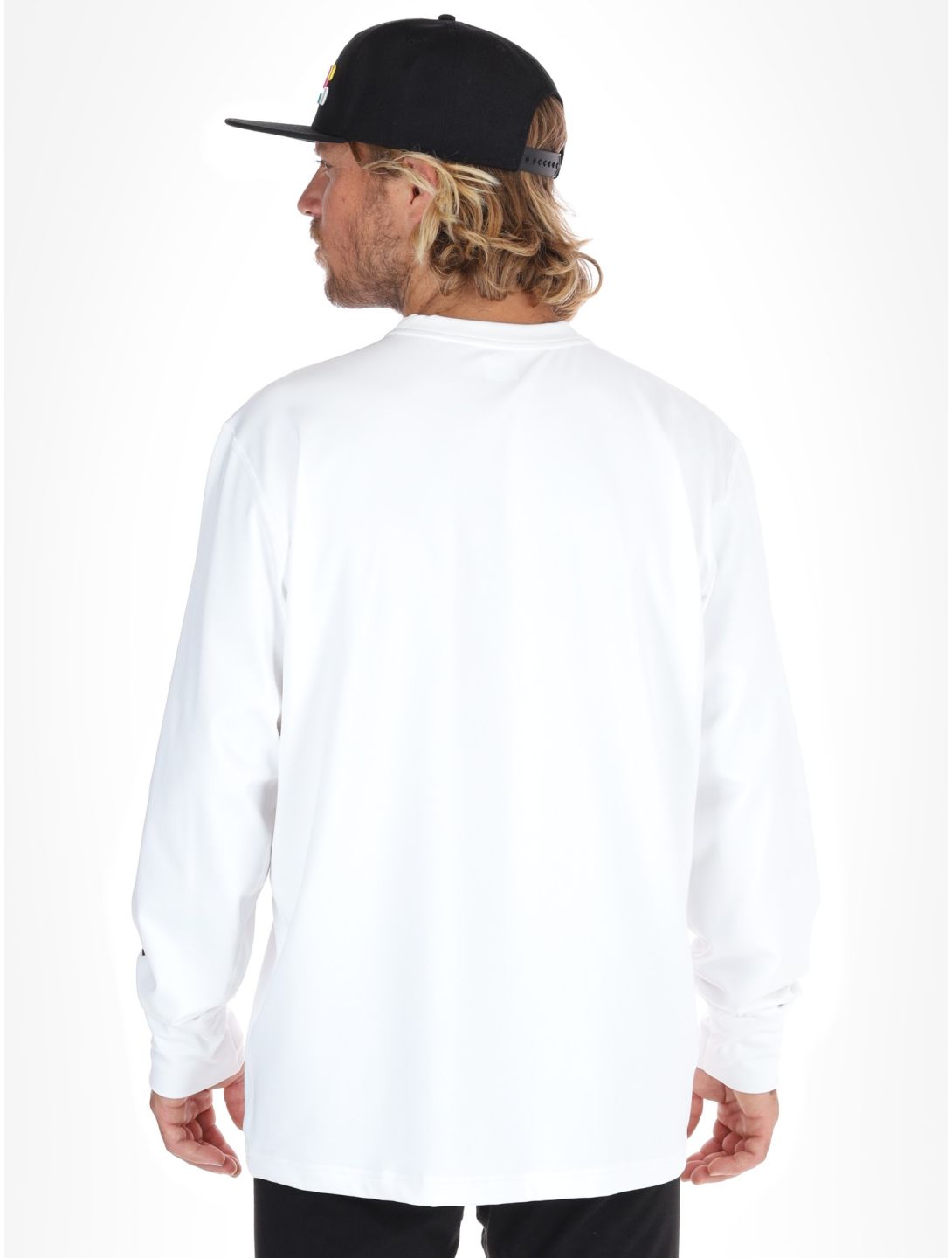 Poederbaas, Arty Longsleeve felpa uomo Off White bianco 