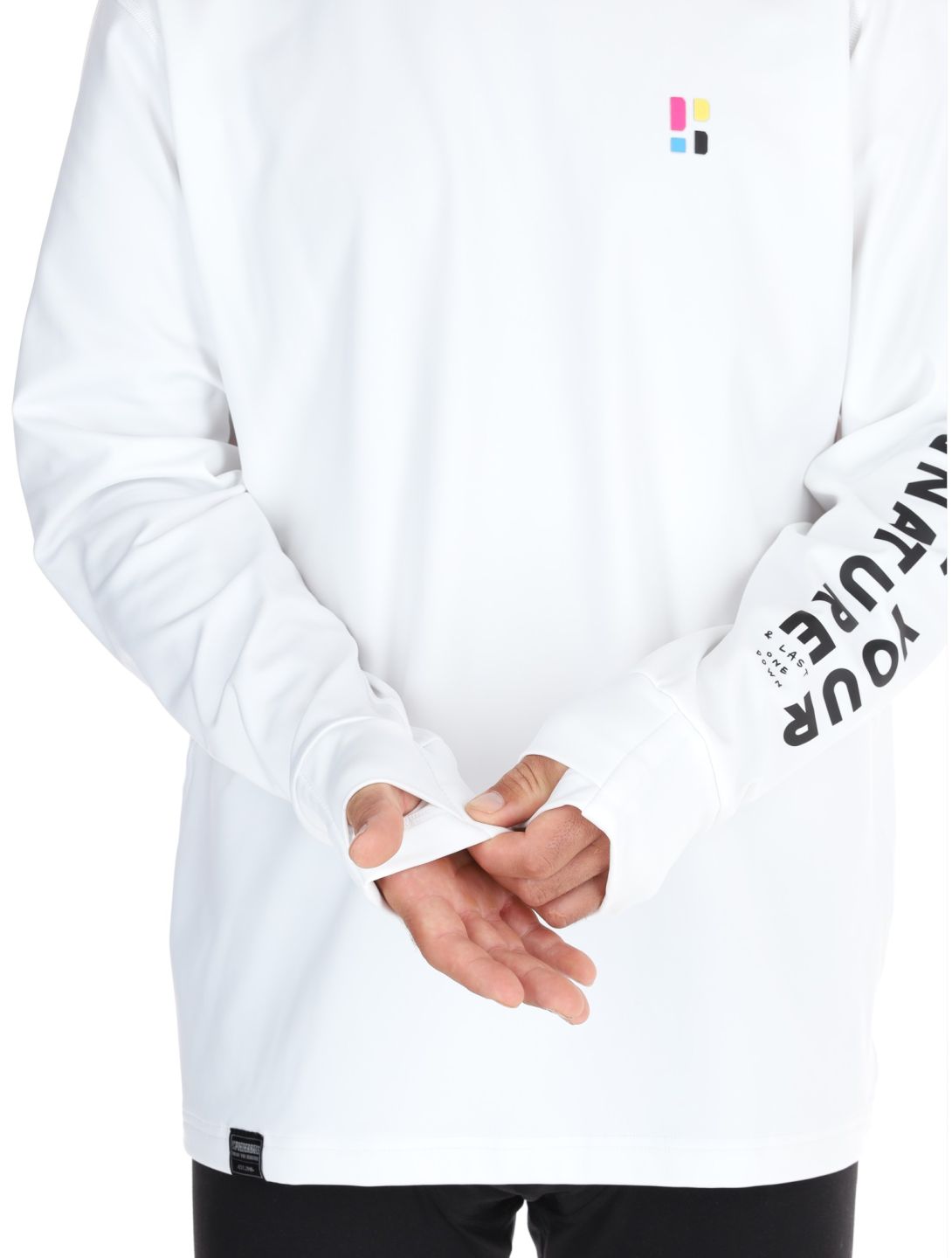 Poederbaas, Arty Longsleeve felpa uomo Off White bianco 