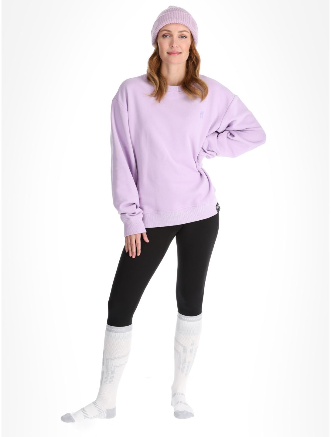 Poederbaas, Arty Sweater felpa donna Lila viola 