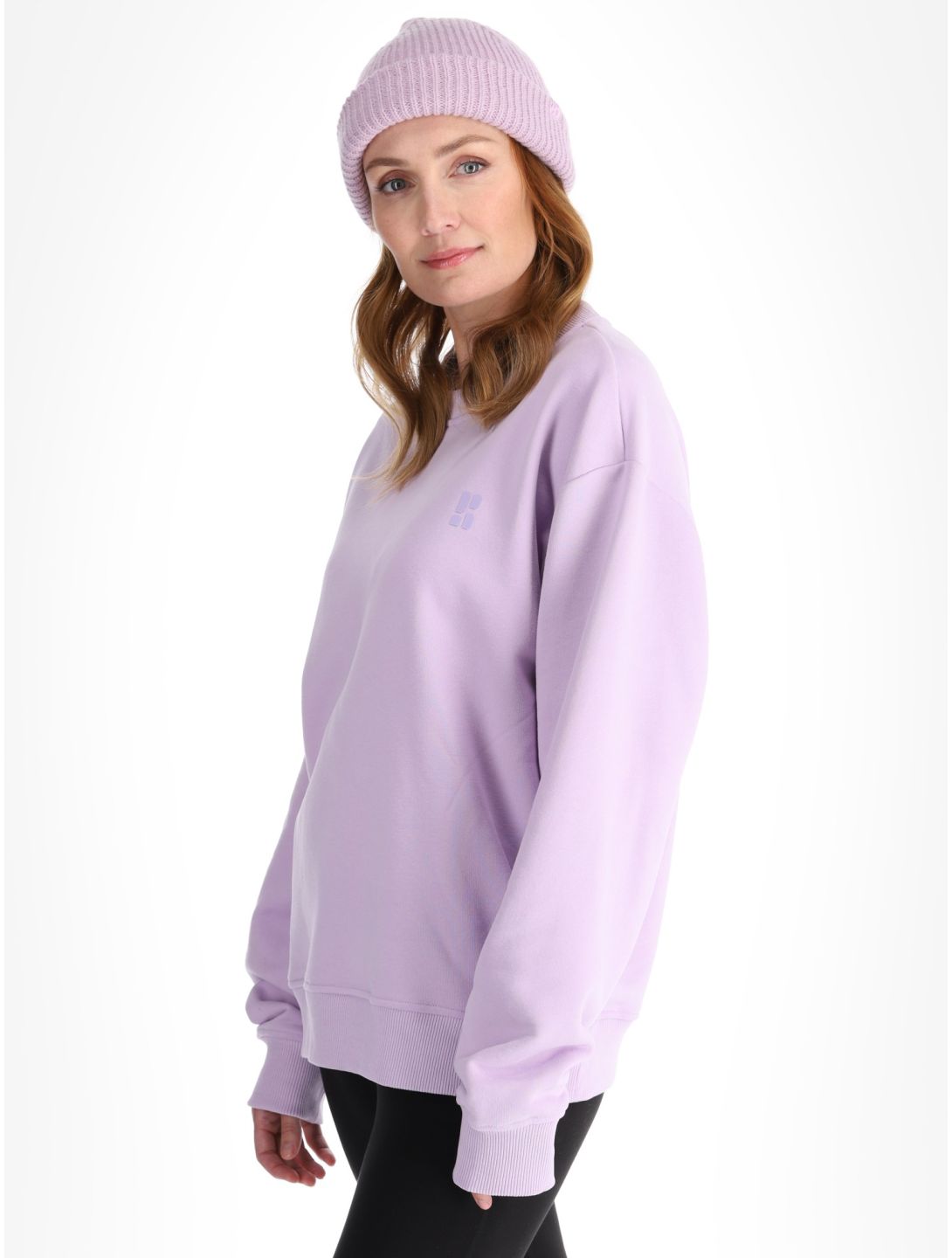 Poederbaas, Arty Sweater felpa donna Lila viola 