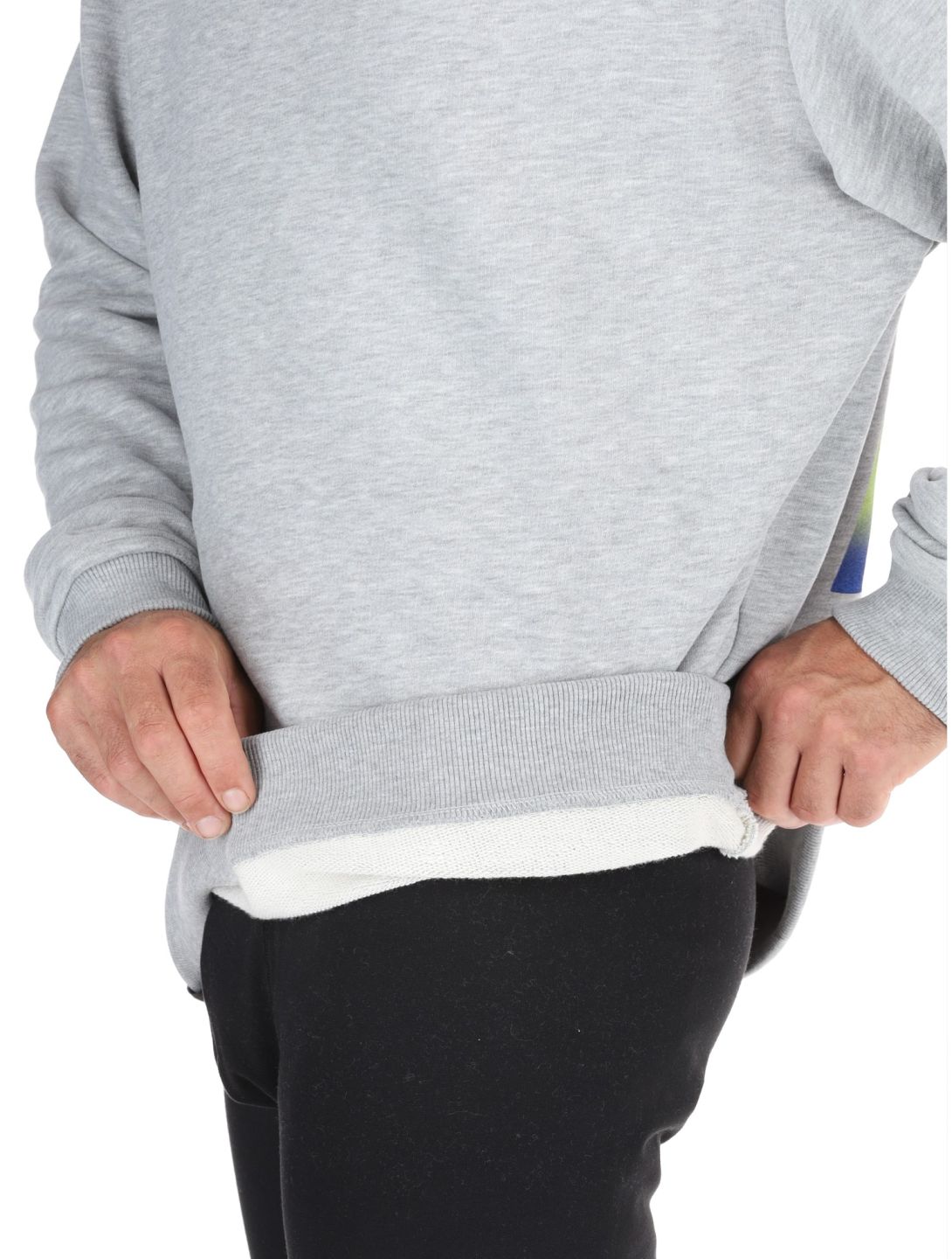 Poederbaas, Arty Sweater felpa uomo Grey grigio 