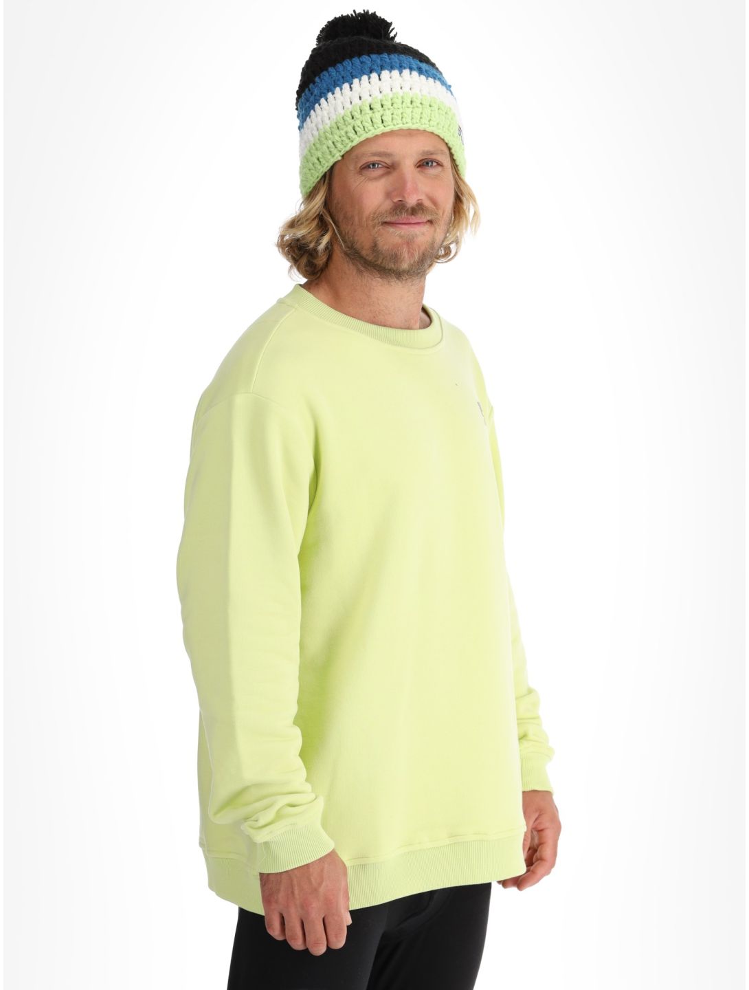 Poederbaas, Arty Sweater felpa uomo Matcha Green verde 