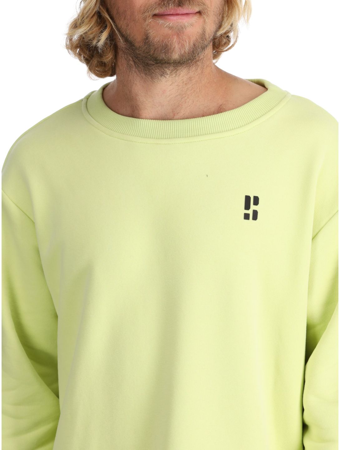 Poederbaas, Arty Sweater felpa uomo Matcha Green verde 