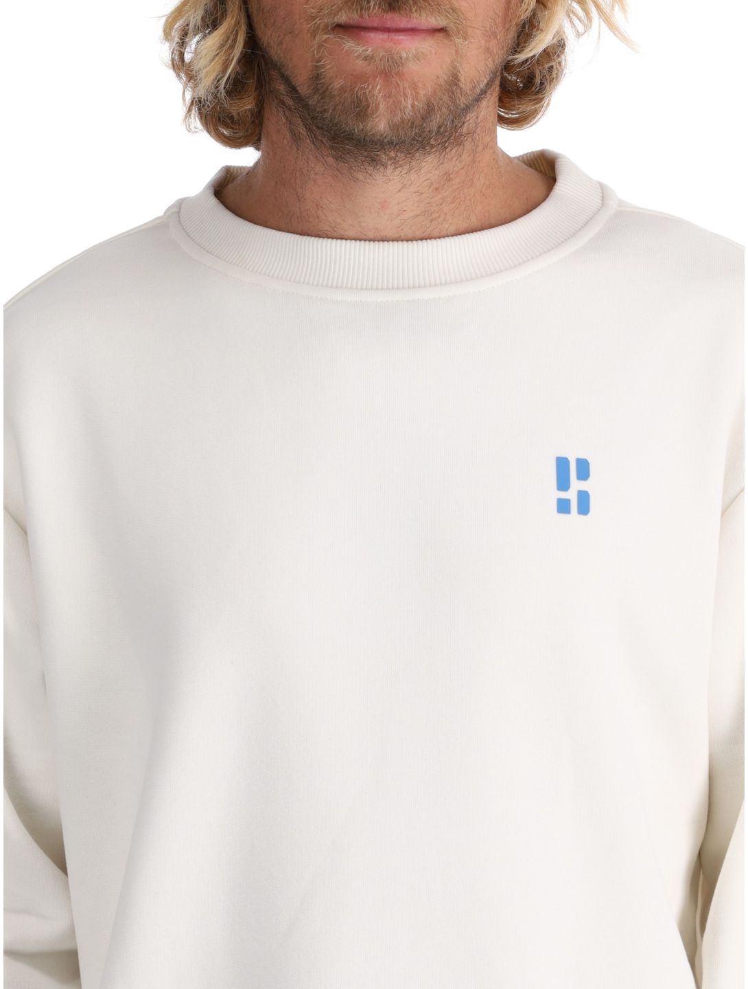 Poederbaas, Arty Sweater felpa uomo Off White bianco 