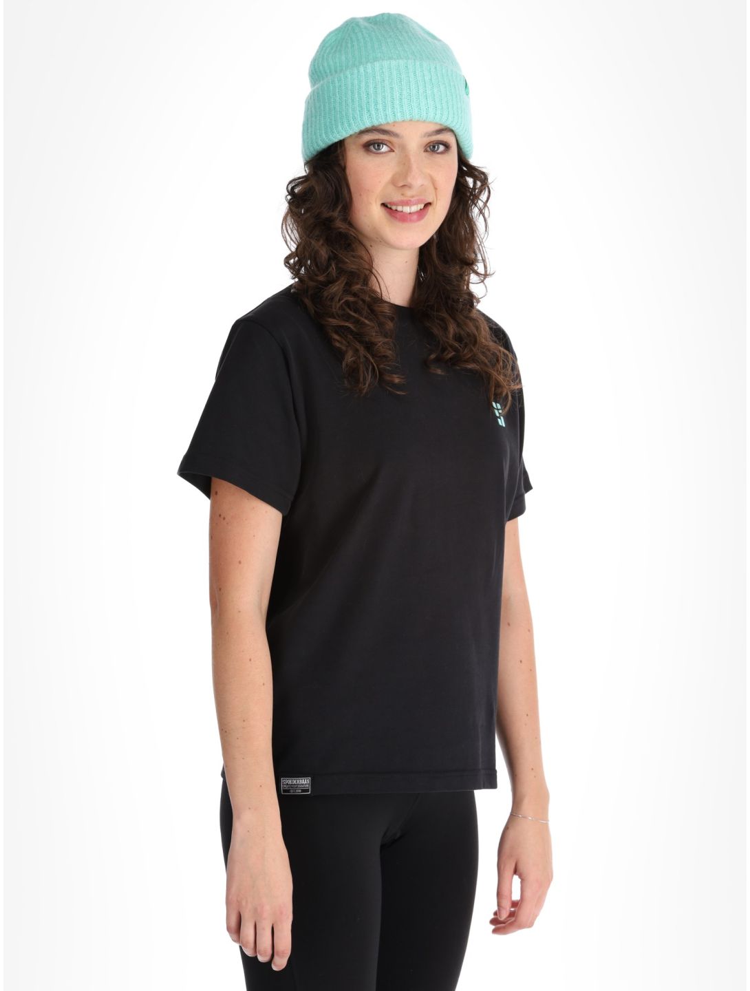 Poederbaas, Arty T-shirt maglia donna Black nero 