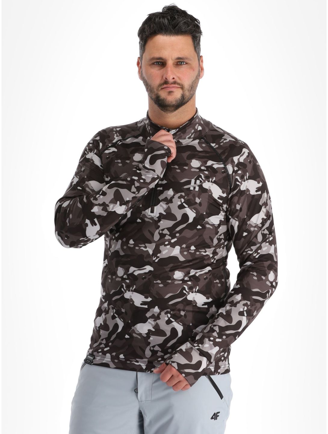 Poederbaas, Camo maglione uomo Black nero 