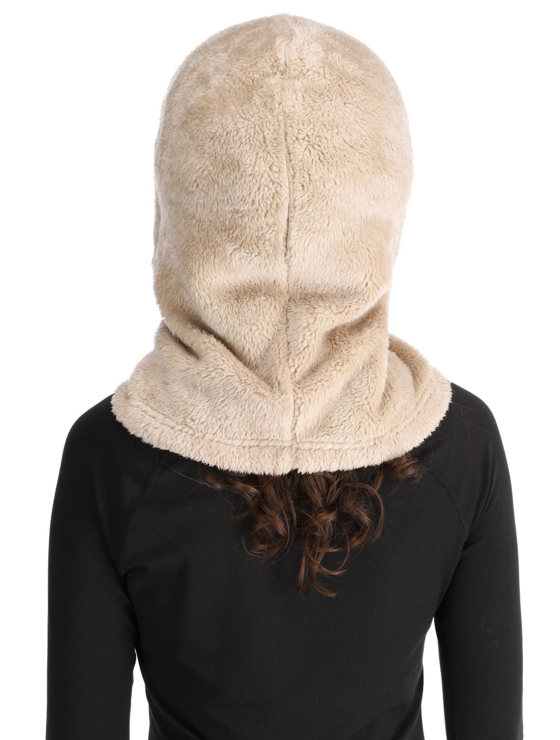 Poederbaas, Fluffy Balaclava maschera da sci unisex Sand beige 