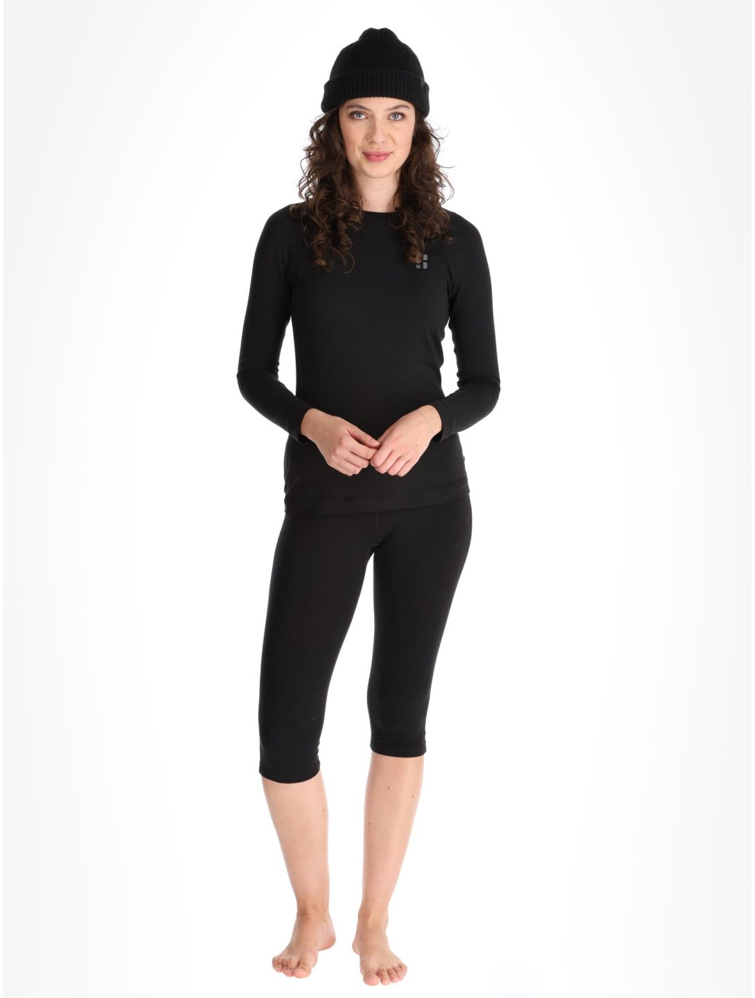 Poederbaas, Lightweight Baselayer maglia termica donna Black nero 