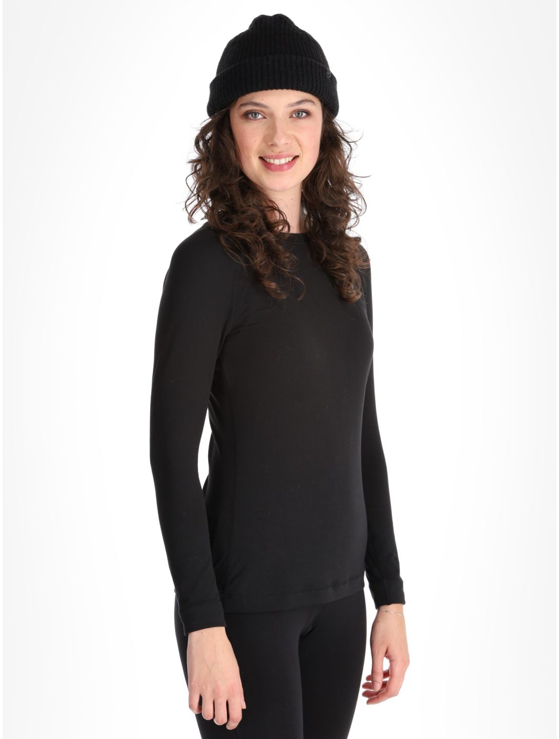 Poederbaas, Lightweight Baselayer maglia termica donna Black nero 