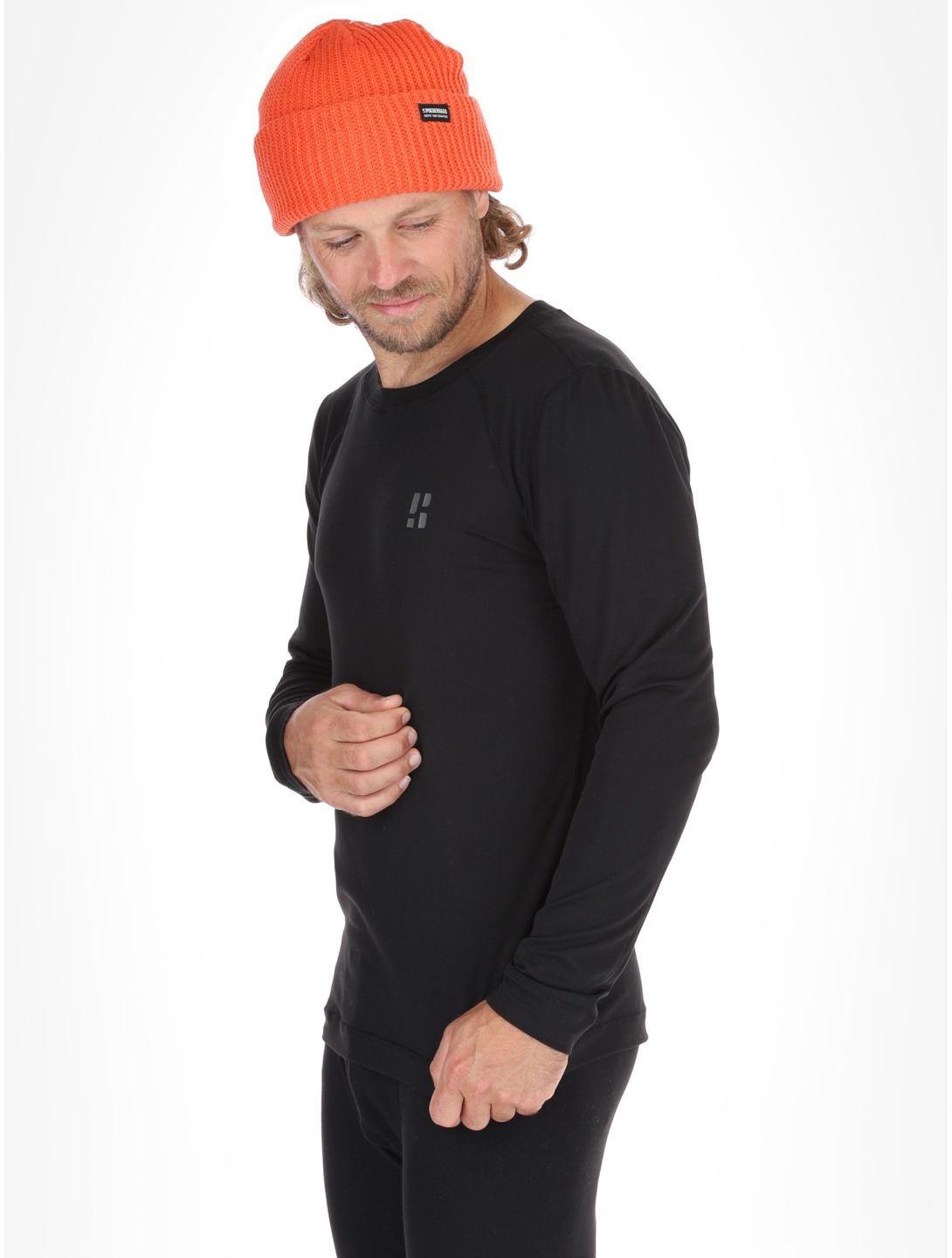 Poederbaas, Lightweight Baselayer maglia termica uomo Black nero 