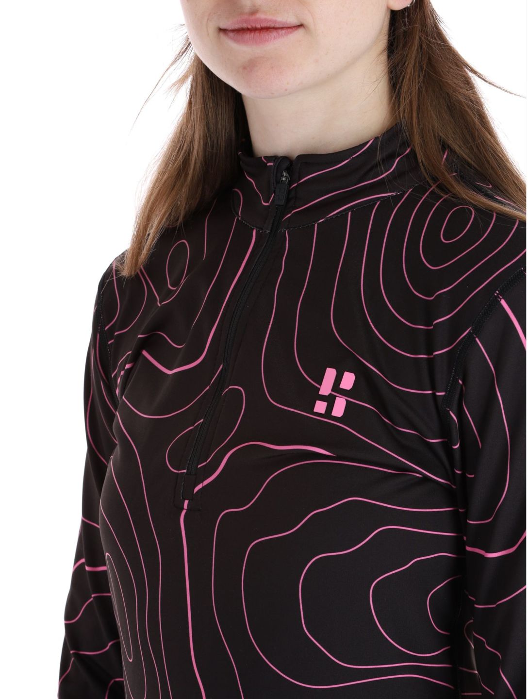 Poederbaas, Maps maglione donna Black Pink nero, rosa 