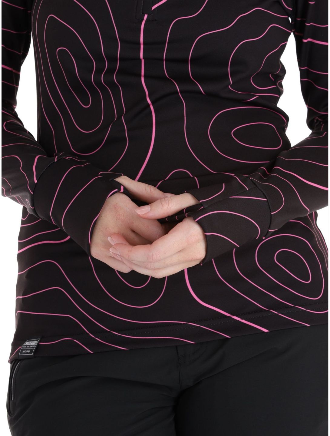 Poederbaas, Maps maglione donna Black Pink nero, rosa 