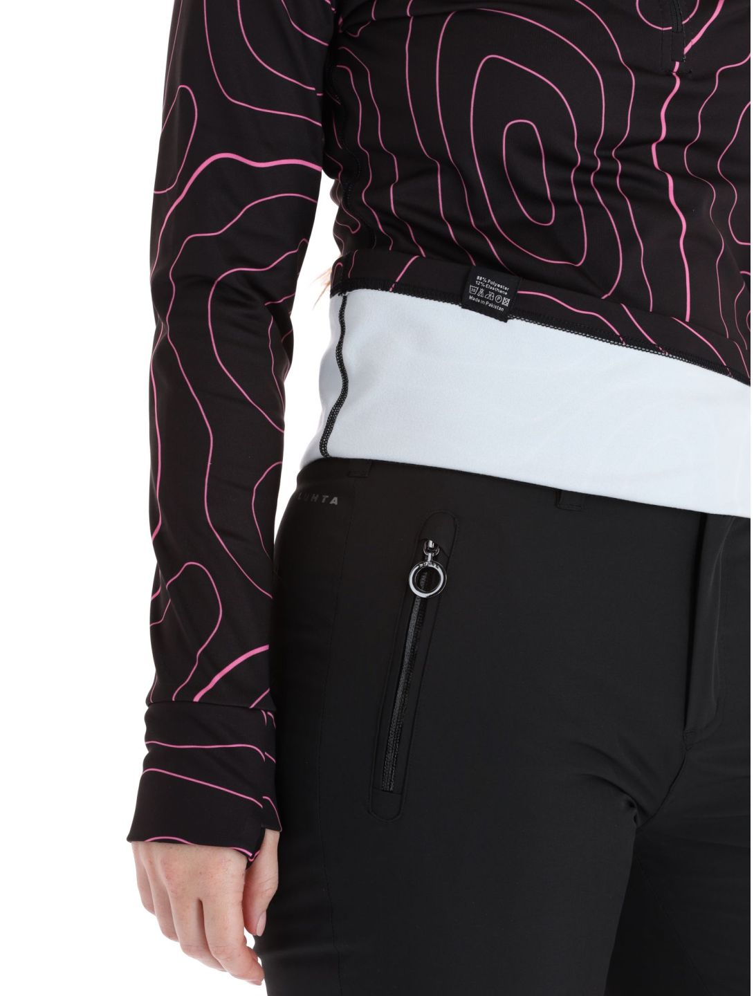 Poederbaas, Maps maglione donna Black Pink nero, rosa 