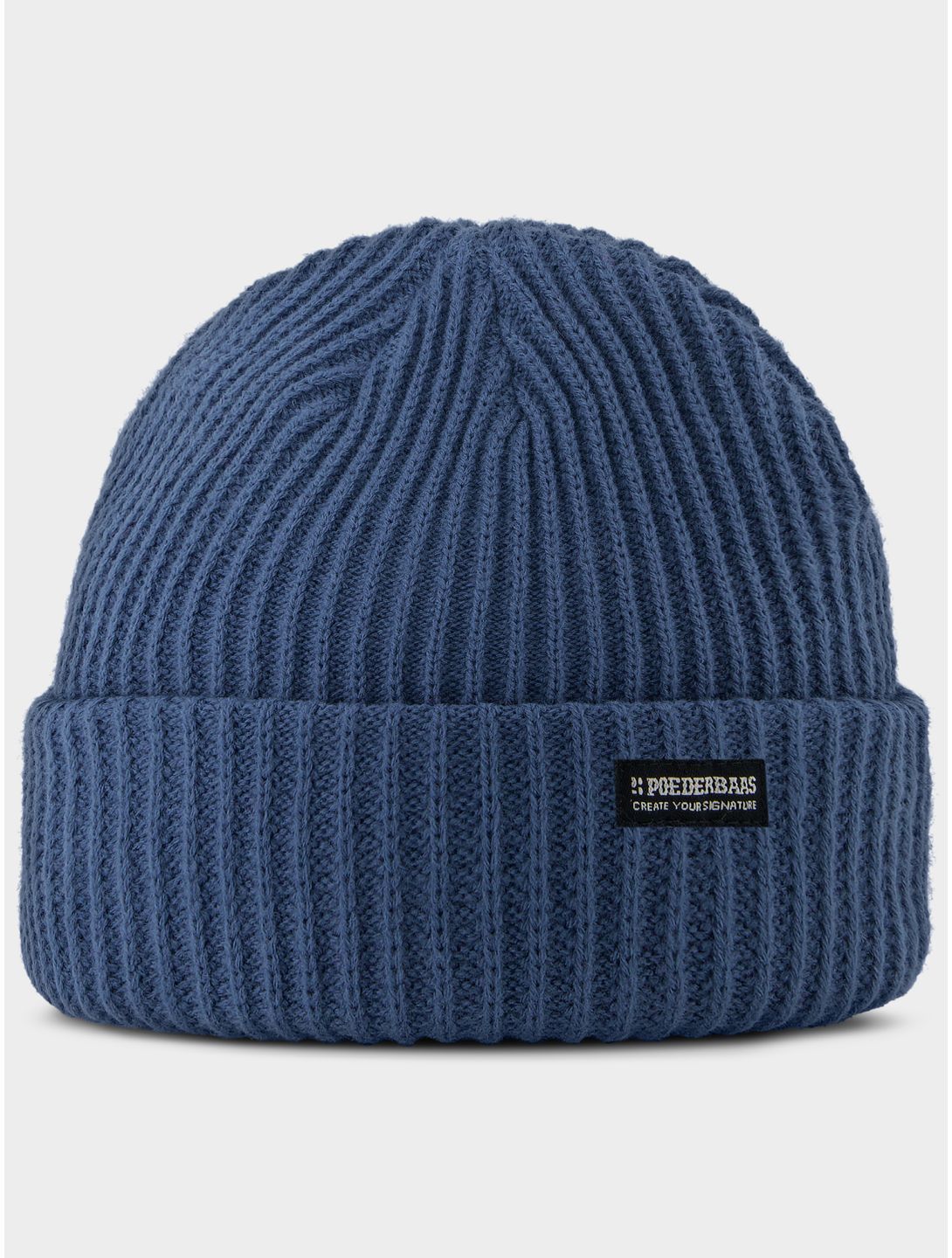 Poederbaas, Royal Rib Beanie cappello unisex Blue blu 