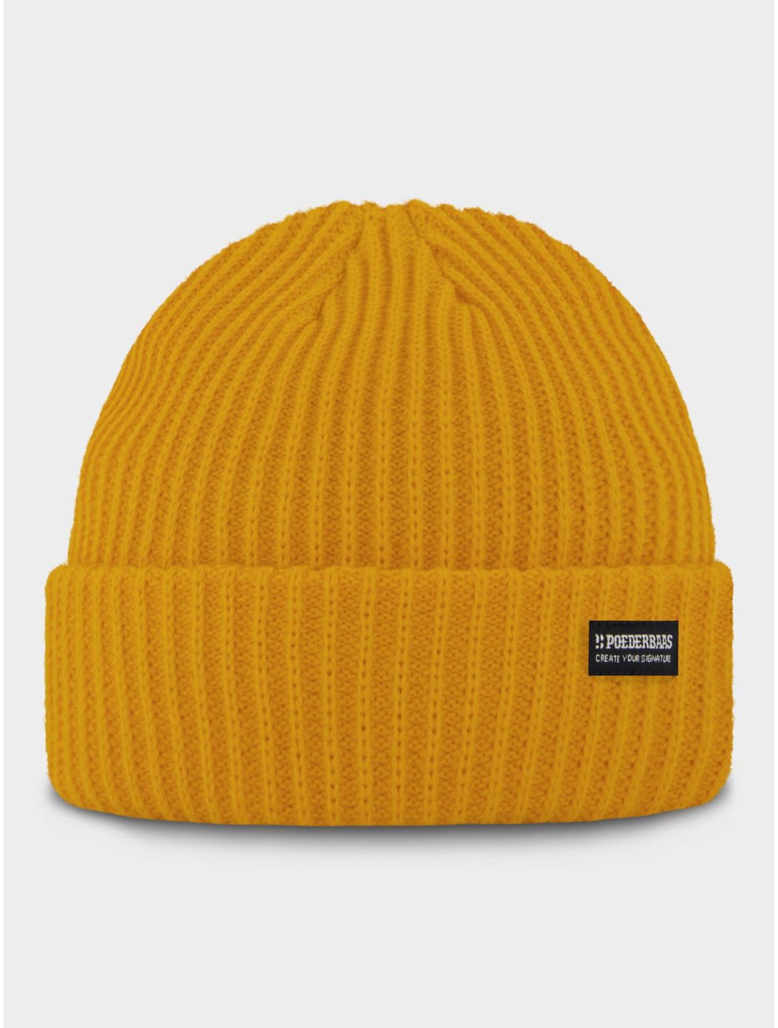 Poederbaas, Royal Rib Beanie cappello unisex Yellow giallo 