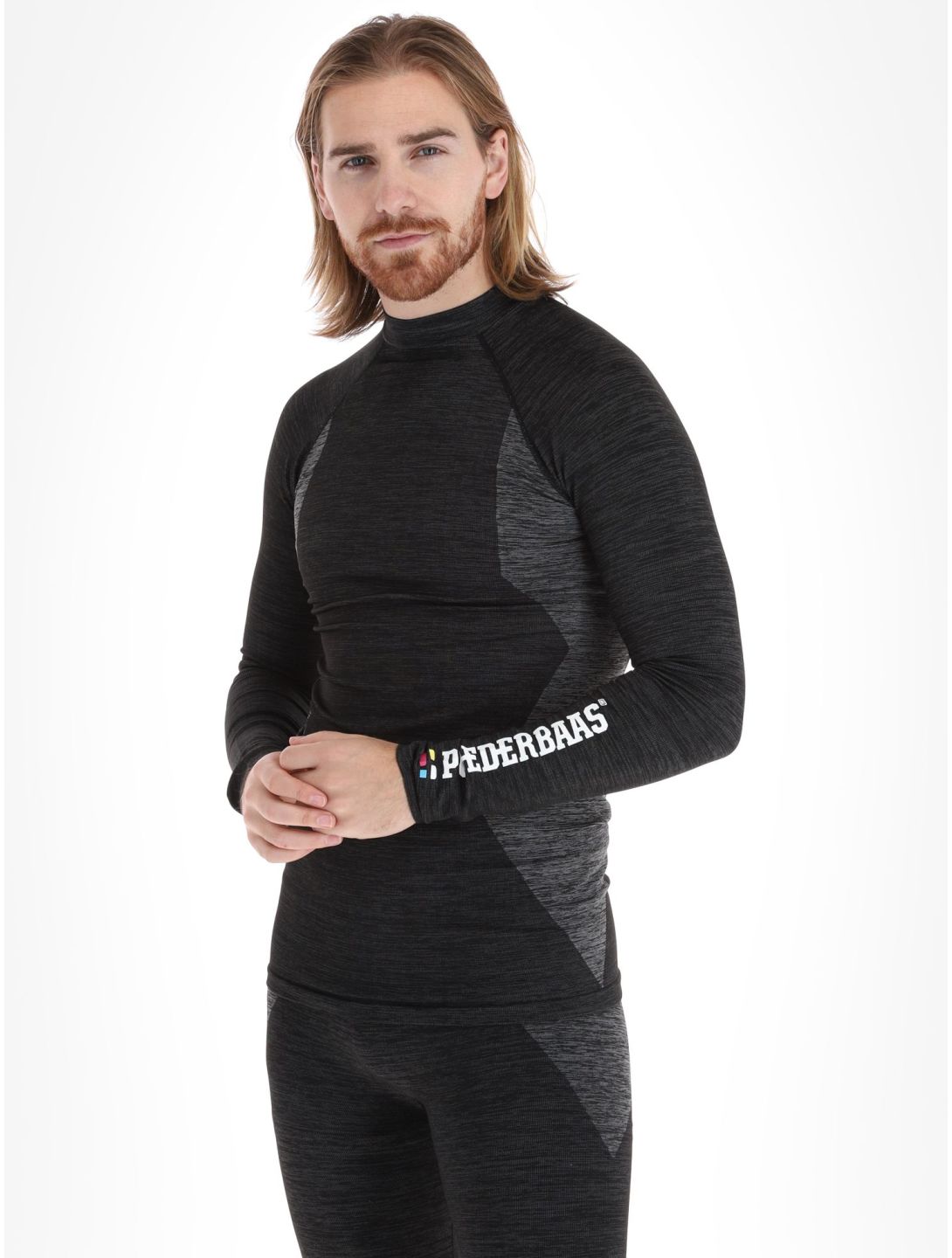 Poederbaas, Technical Thermo Longsleeve maglia termica uomo Black nero 