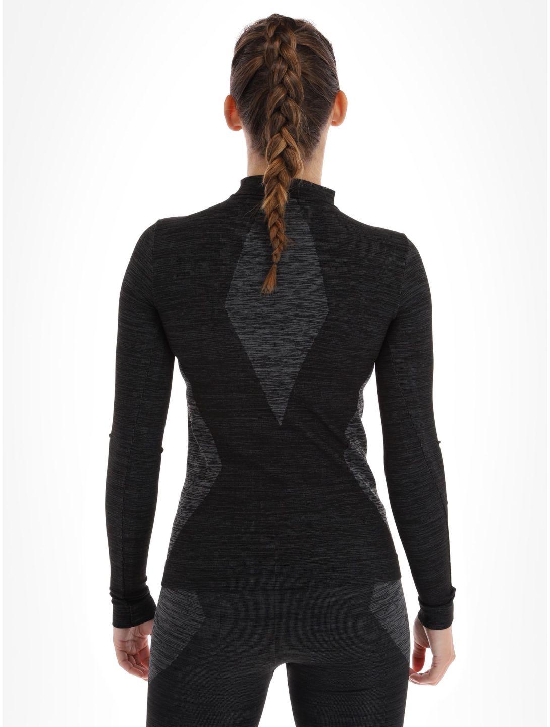 Poederbaas, Technical Thermo Shirt Longsleeve maglia termica donna Black nero 